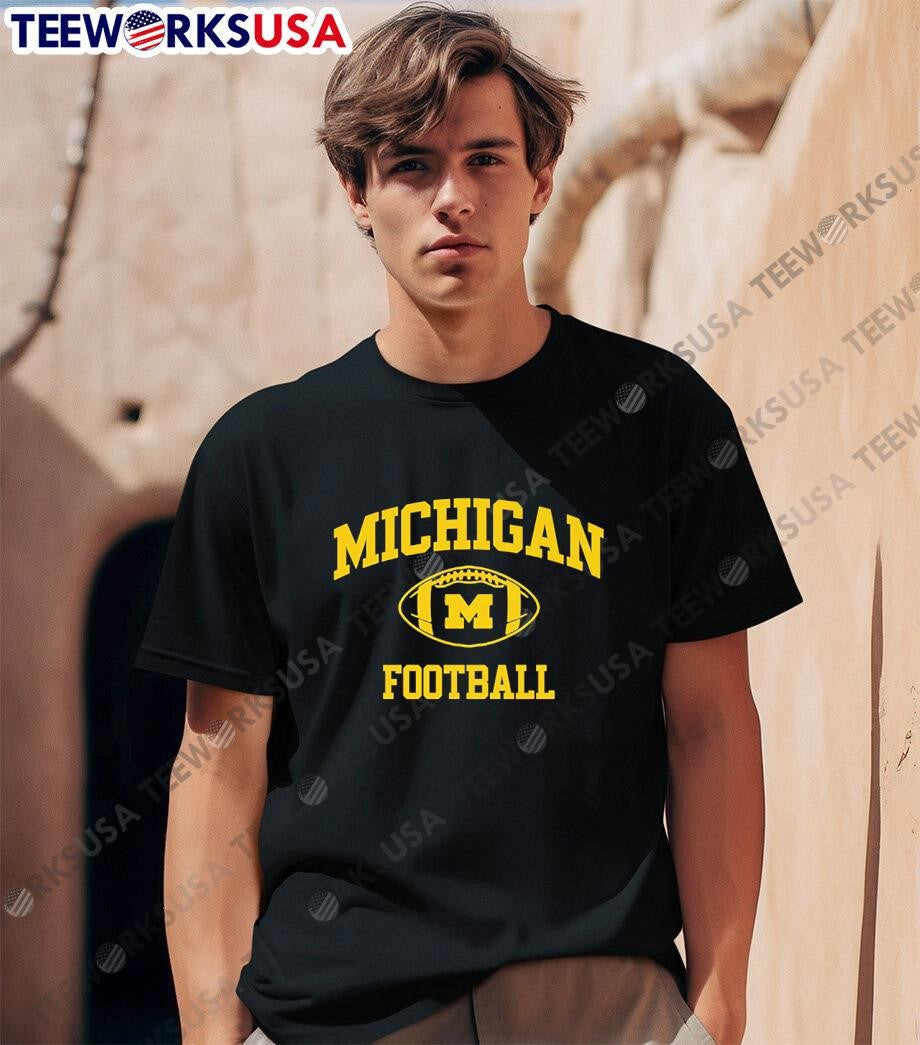 Michigan Football wordmark and logo - Adult & Kids T-Shirts, Sweatshirts & Hoodies apparel design preview 1
