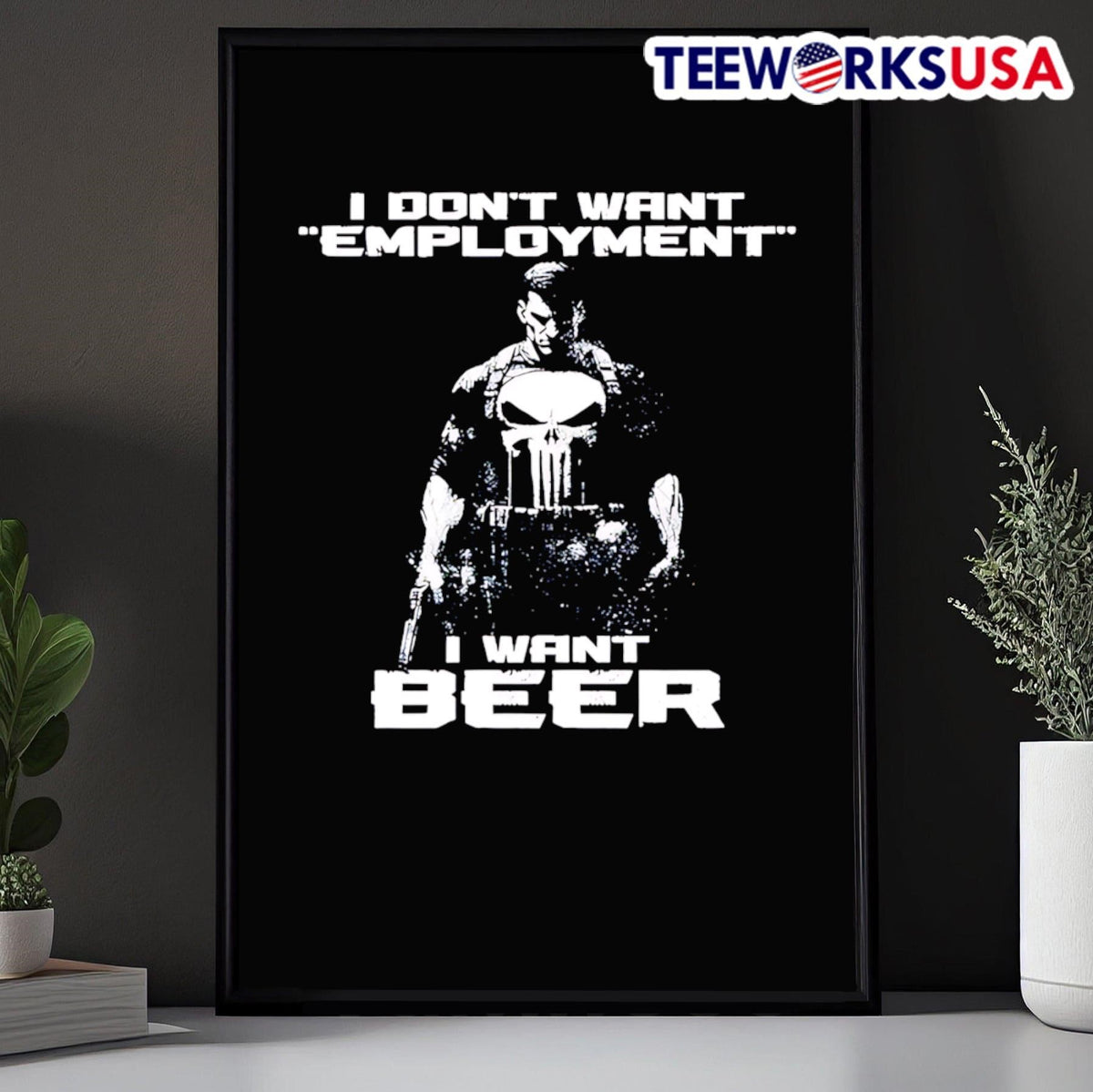 I Don't Want Employment Beer - Adult & Kids T-Shirts, Sweatshirts & Hoodies apparel design preview 5