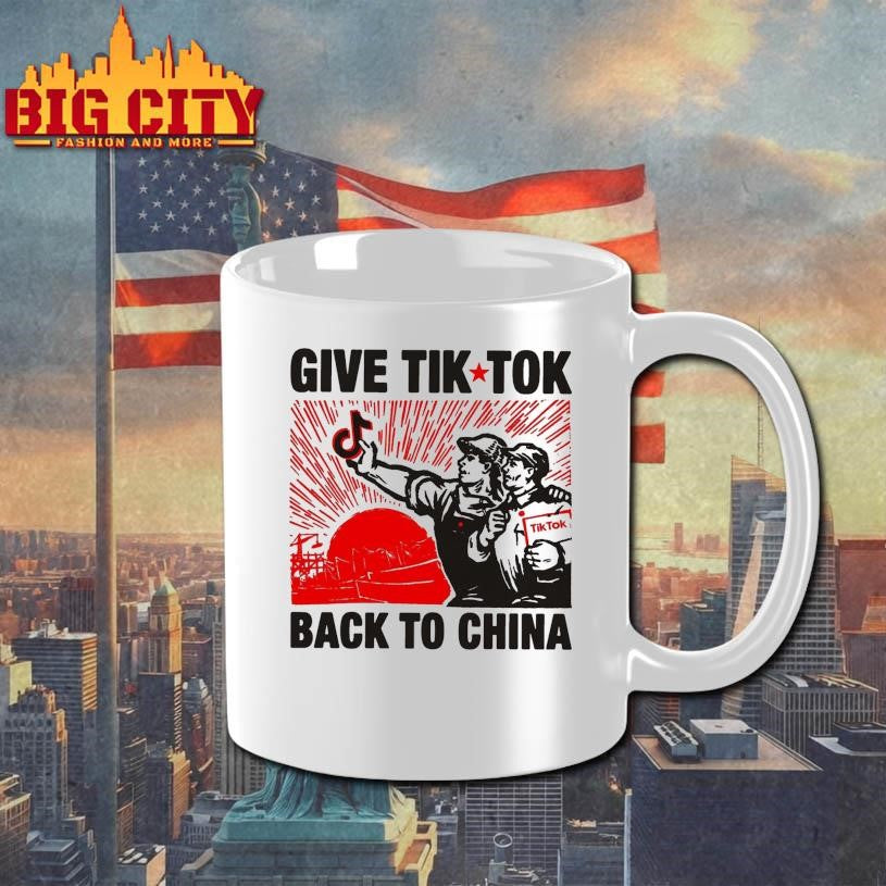 Give Tik Tok Back To China - Adult & Kids T-Shirts, Sweatshirts & Hoodies apparel design preview 3