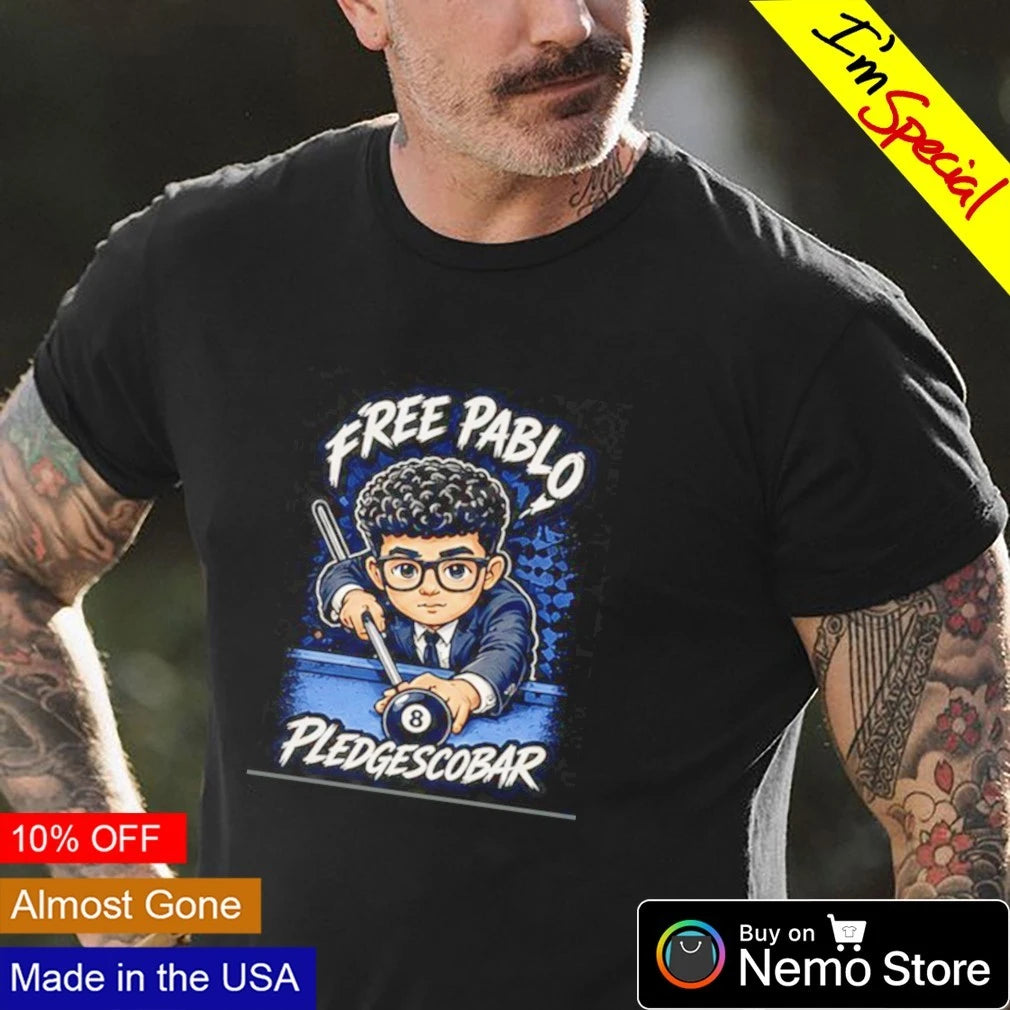 Free Pablo Pledgescobar 8 Ball Billiards chibi - Adult & Kids T-Shirts, Sweatshirts & Hoodies apparel design preview 4
