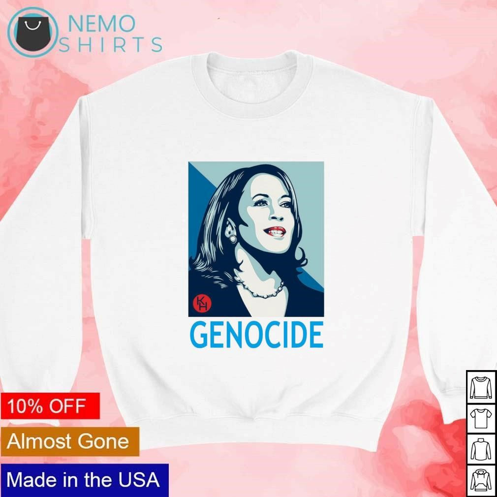 Genocide Kamala Harris - Adult & Kids T-Shirts, Sweatshirts & Hoodies apparel design preview 4
