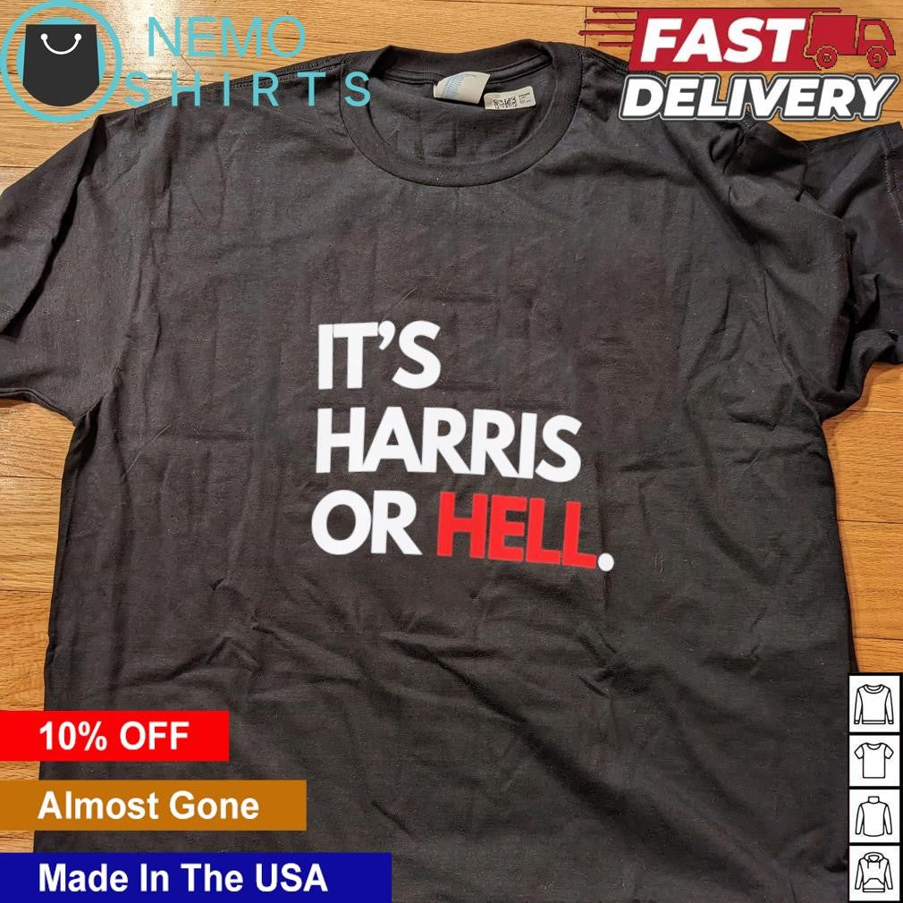 It's Harris or hell - Adult & Kids T-Shirts, Sweatshirts & Hoodies apparel design preview 4