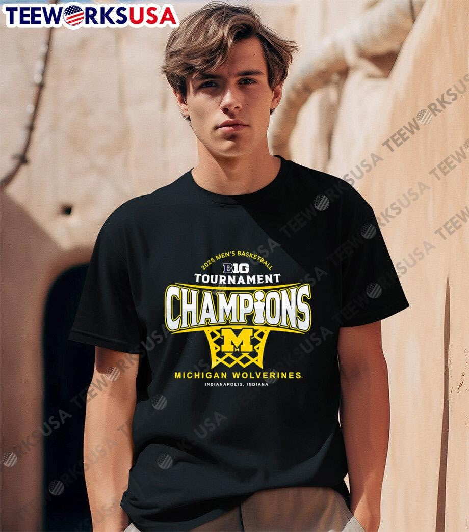 Michigan Wolverines Big Ten Champions 2025 Men's - Adult & Kids T-Shirts, Sweatshirts & Hoodies apparel design preview 1
