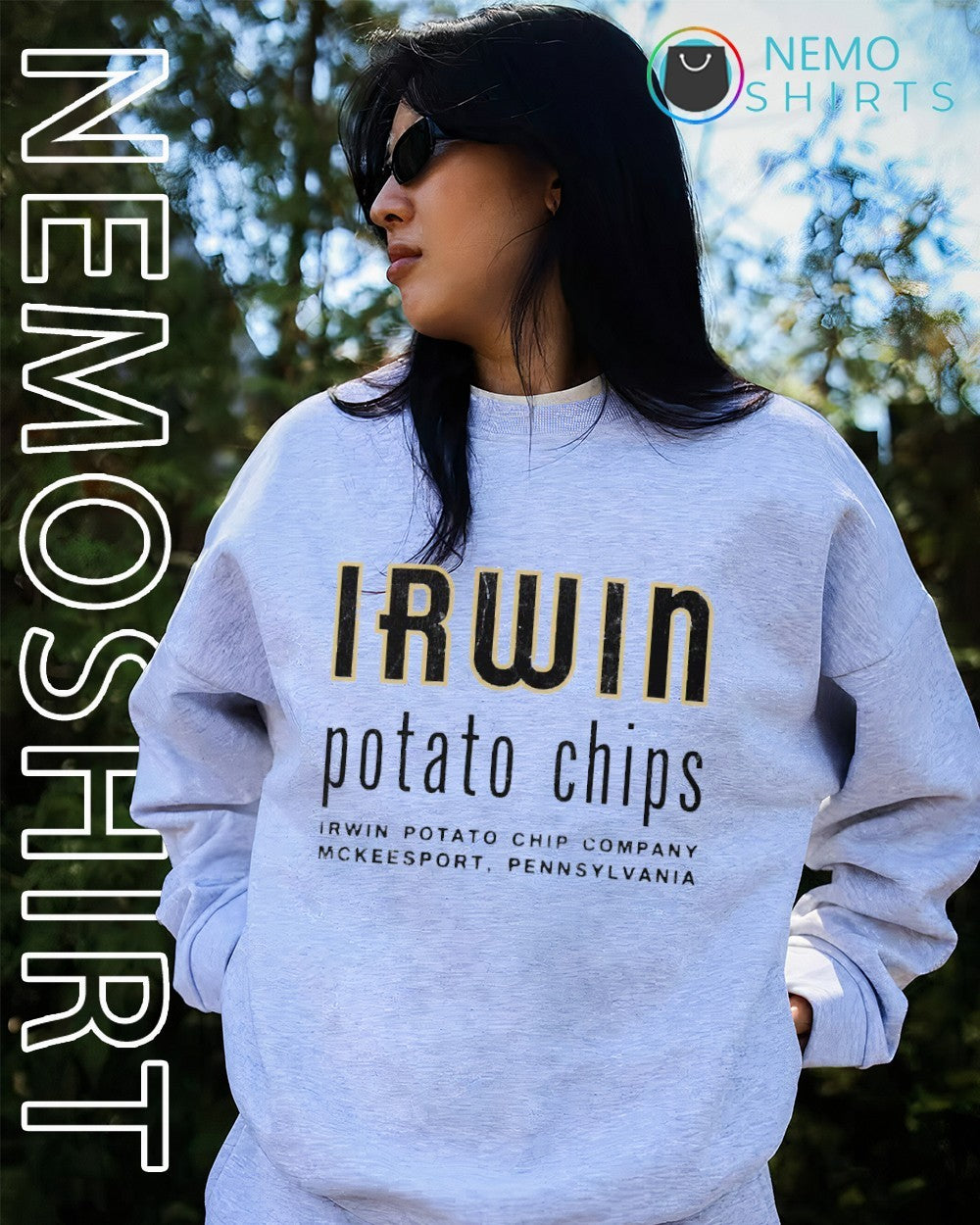 Irwin potato chips McKeesports PA - Adult & Kids T-Shirts, Sweatshirts & Hoodies apparel design preview 4