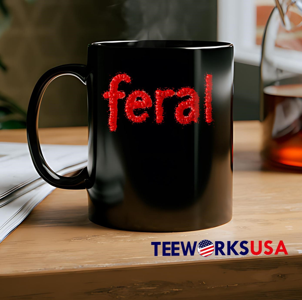Feral For The Summer - Adult & Kids T-Shirts, Sweatshirts & Hoodies apparel design preview 2