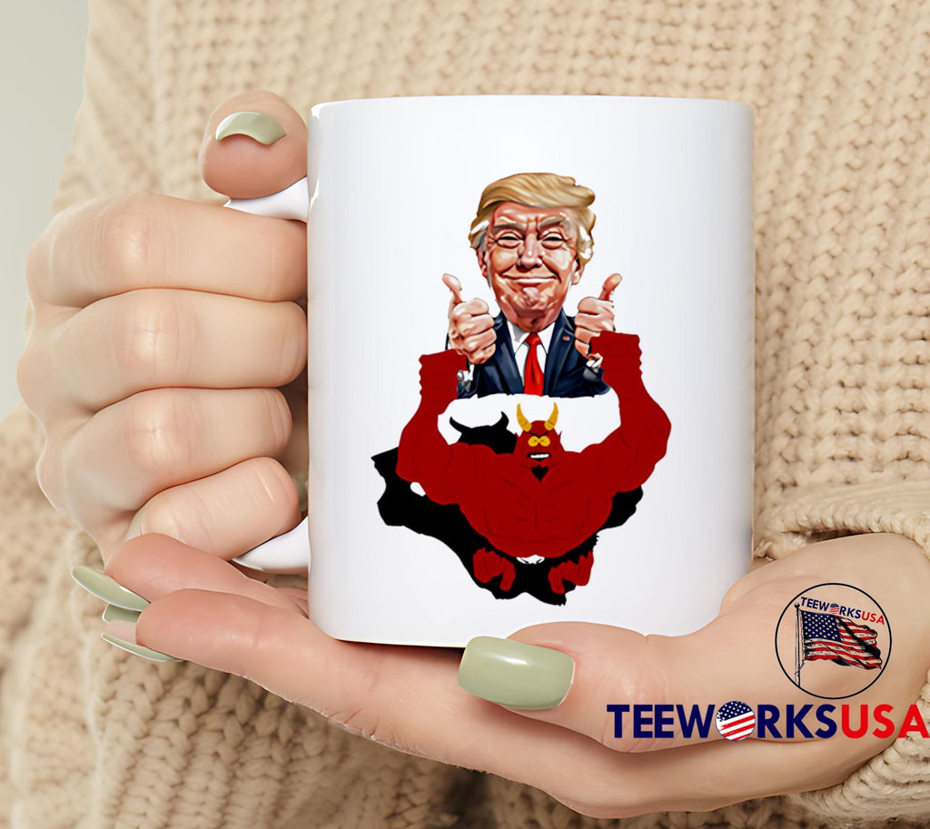 South Park Devil With Trump cartoon - Adult & Kids T-Shirts, Sweatshirts & Hoodies apparel design preview 6