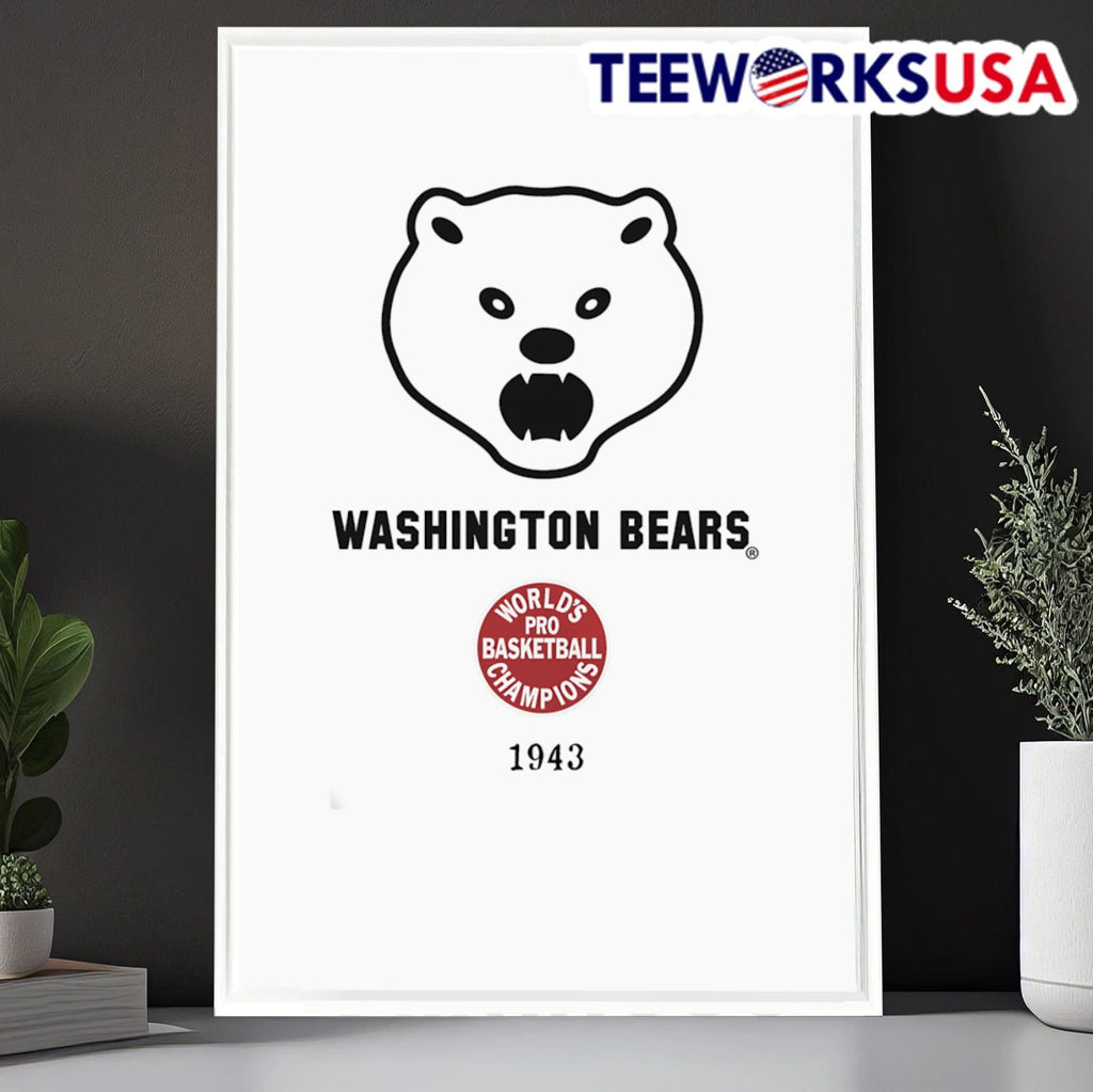 Washington Bears 1943 Pro Cage Tourney - Adult & Kids T-Shirts, Sweatshirts & Hoodies apparel design preview 6