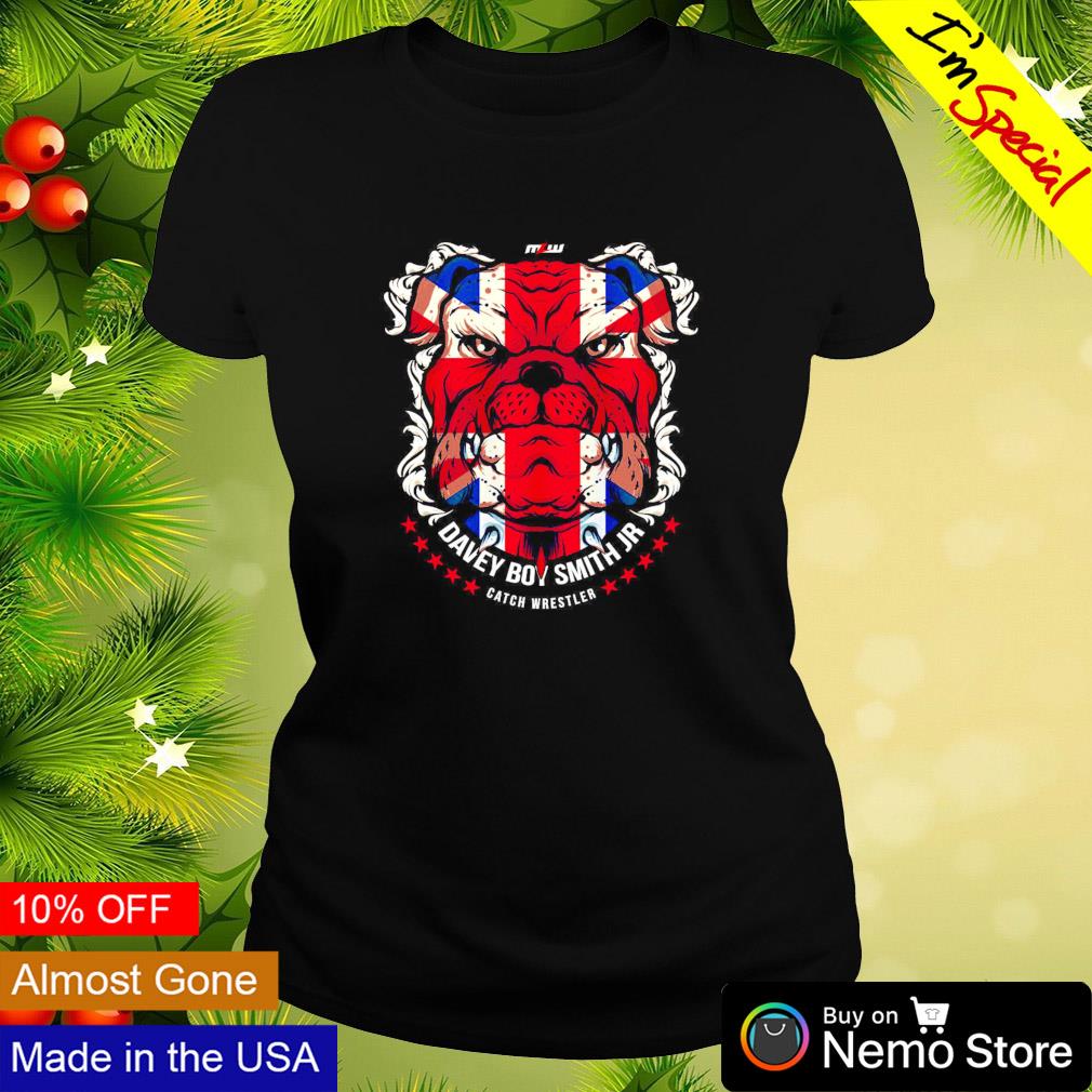 Davey Boy Smith Jr. MLW Union Jack Dog catch wrestler - Adult & Kids T-Shirts, Sweatshirts & Hoodies apparel design preview 3