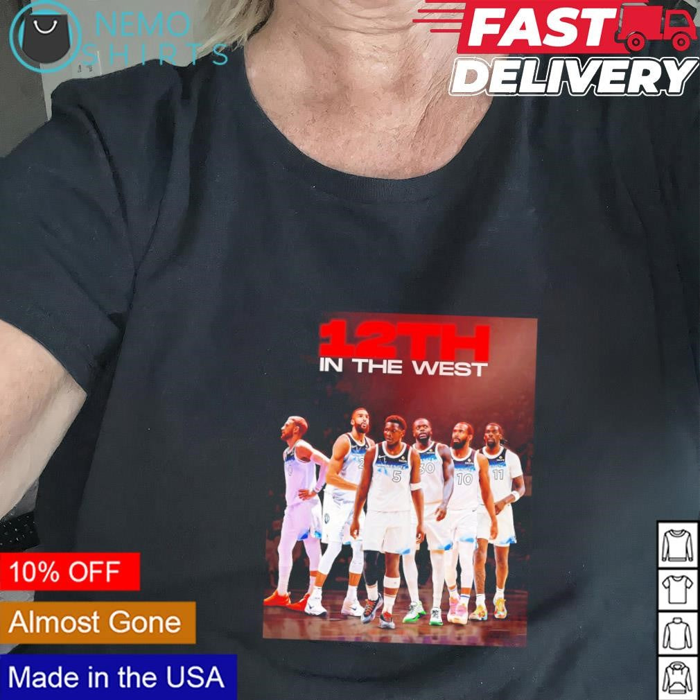 Minnesota Timberwolves 12th in the West - Adult & Kids T-Shirts, Sweatshirts & Hoodies apparel design preview 2