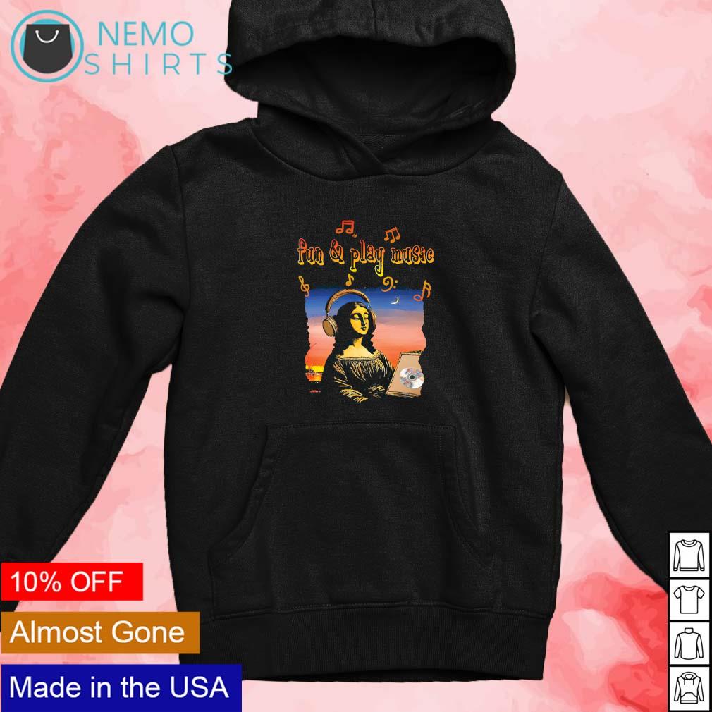 Monalisa fun and play music - Adult & Kids T-Shirts, Sweatshirts & Hoodies apparel design preview 2
