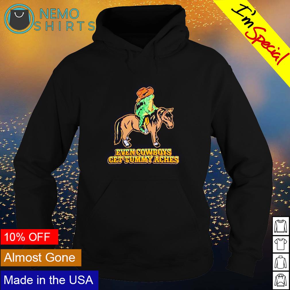 Frog even cowboys get tummy aches - Adult & Kids T-Shirts, Sweatshirts & Hoodies apparel design preview 2