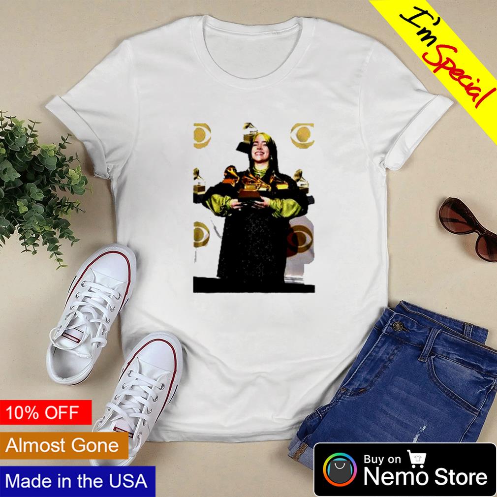 Billie Eilish Wins Grammy 2022 - Adult & Kids T-Shirts, Sweatshirts & Hoodies apparel design preview 3