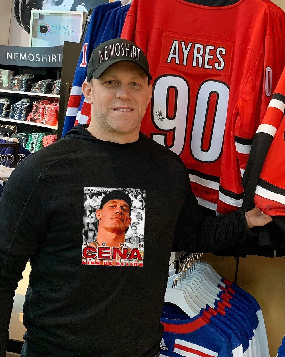 John Cena Gira de Retiro 2002 2025 - Adult & Kids T-Shirts, Sweatshirts & Hoodies apparel design preview 2