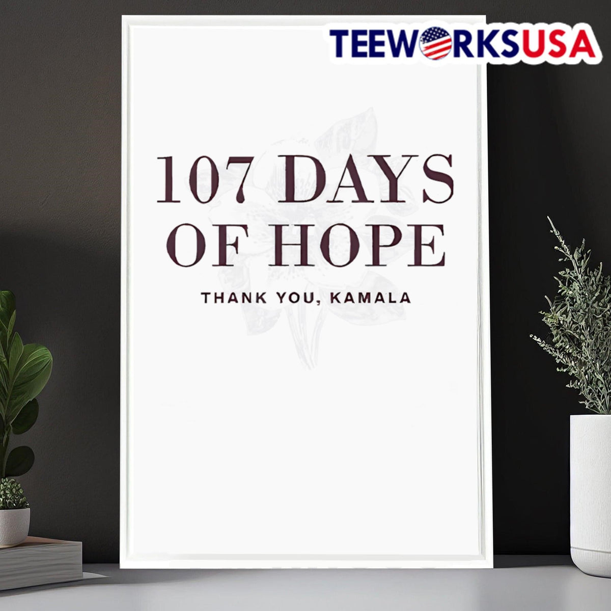 107 Days of Hope Kamala Harris - Adult & Kids T-Shirts, Sweatshirts & Hoodies apparel design preview 6