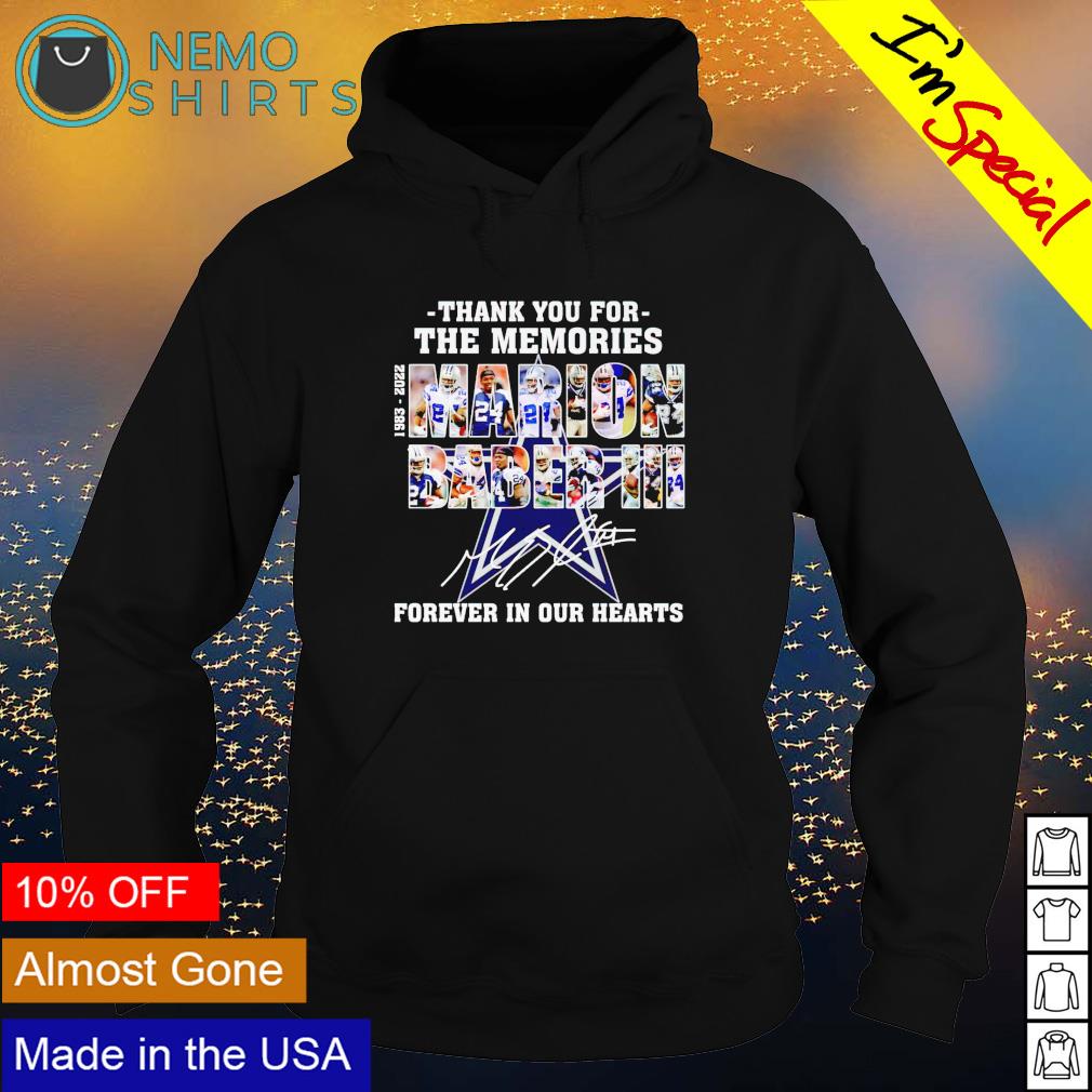 Thank you for the memories Marion Barber III 1983 - Adult & Kids T-Shirts, Sweatshirts & Hoodies apparel design preview 2