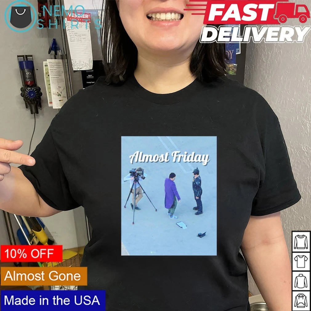 Batman and Joker Filming Scene - Adult & Kids T-Shirts, Sweatshirts & Hoodies apparel design preview 2