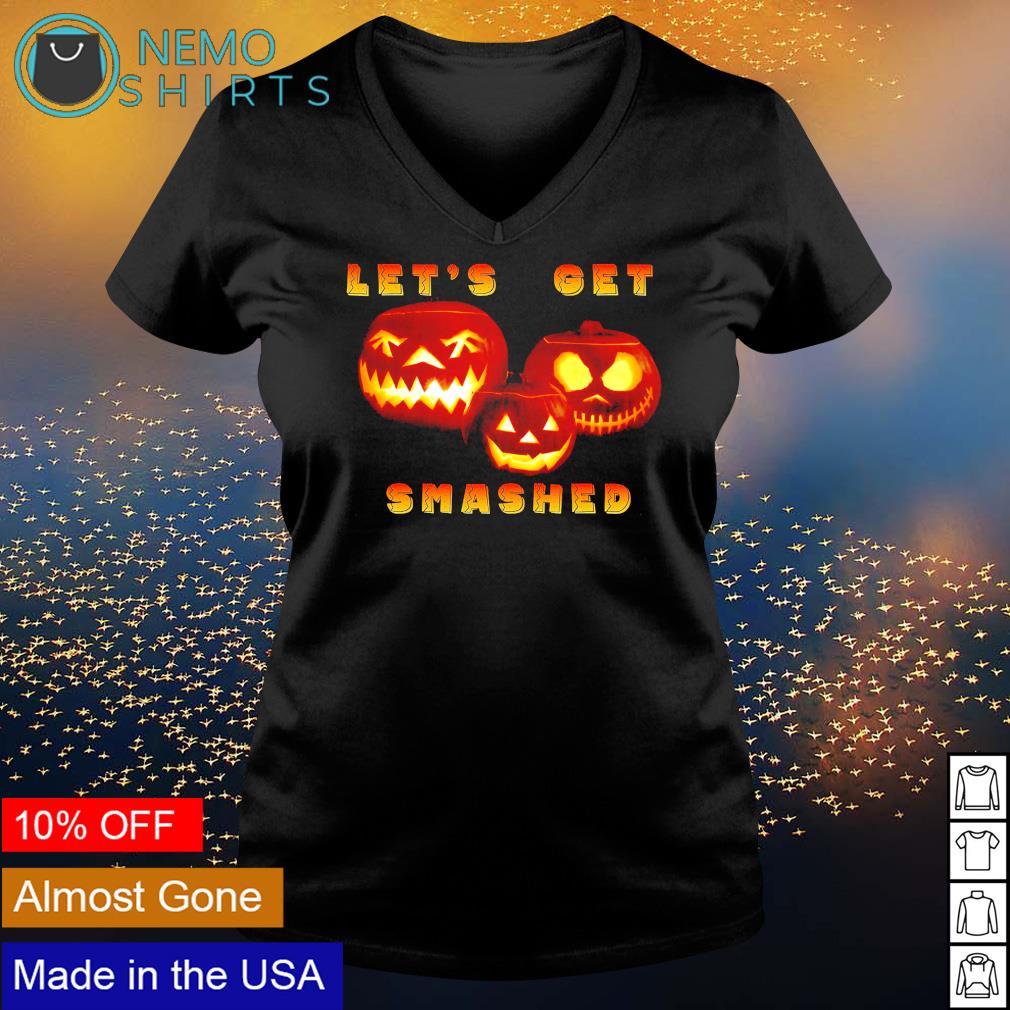 Pumpkins let's get smashed Halloween - Adult & Kids T-Shirts, Sweatshirts & Hoodies apparel design preview 5