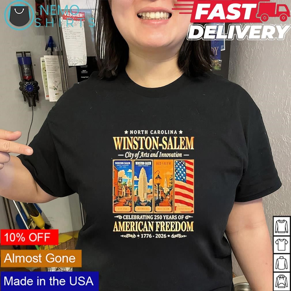 Winston Salem North Carolina celebrating 250 years Of - Adult & Kids T-Shirts, Sweatshirts & Hoodies apparel design preview 2