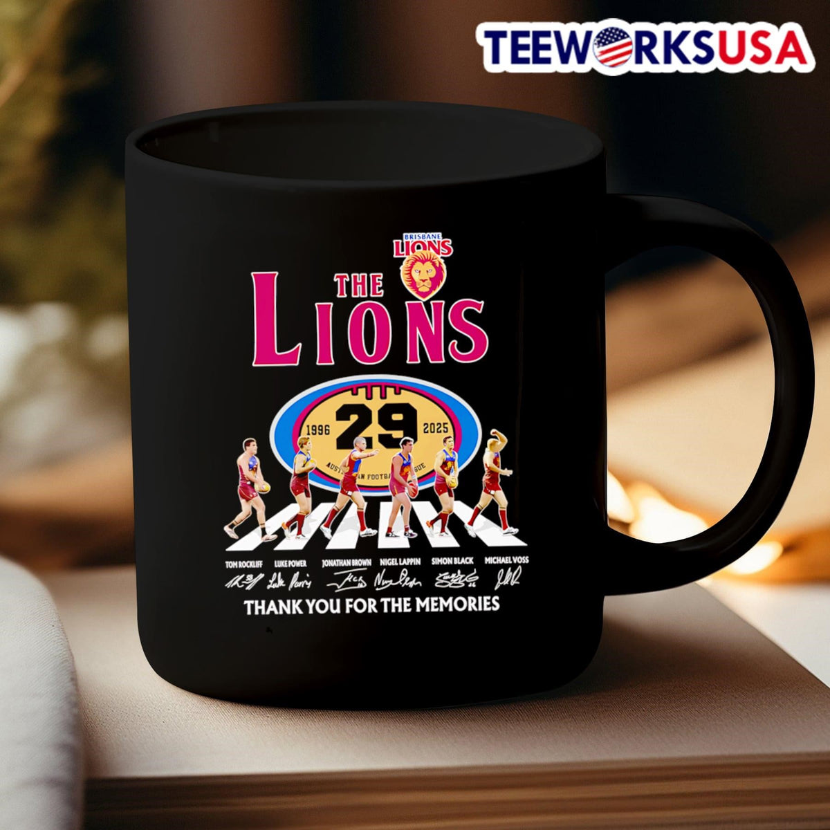 The Brisbane Lions 1996 2025 thank you for memories - Adult & Kids T-Shirts, Sweatshirts & Hoodies apparel design preview 3