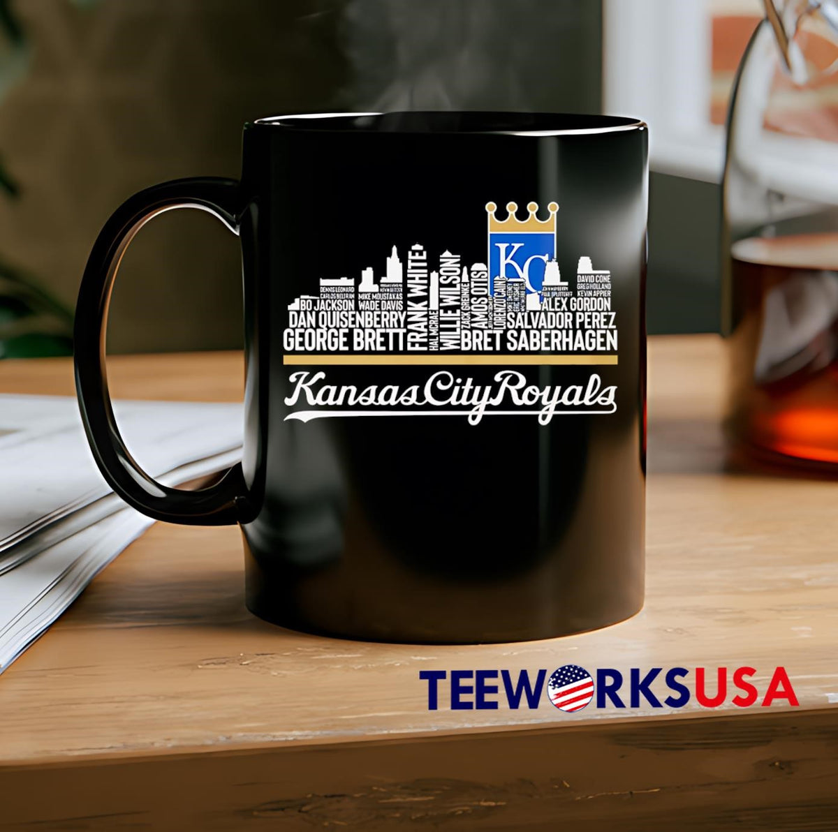 Kansas City Royals 2025 skyline - Adult & Kids T-Shirts, Sweatshirts & Hoodies apparel design preview 2