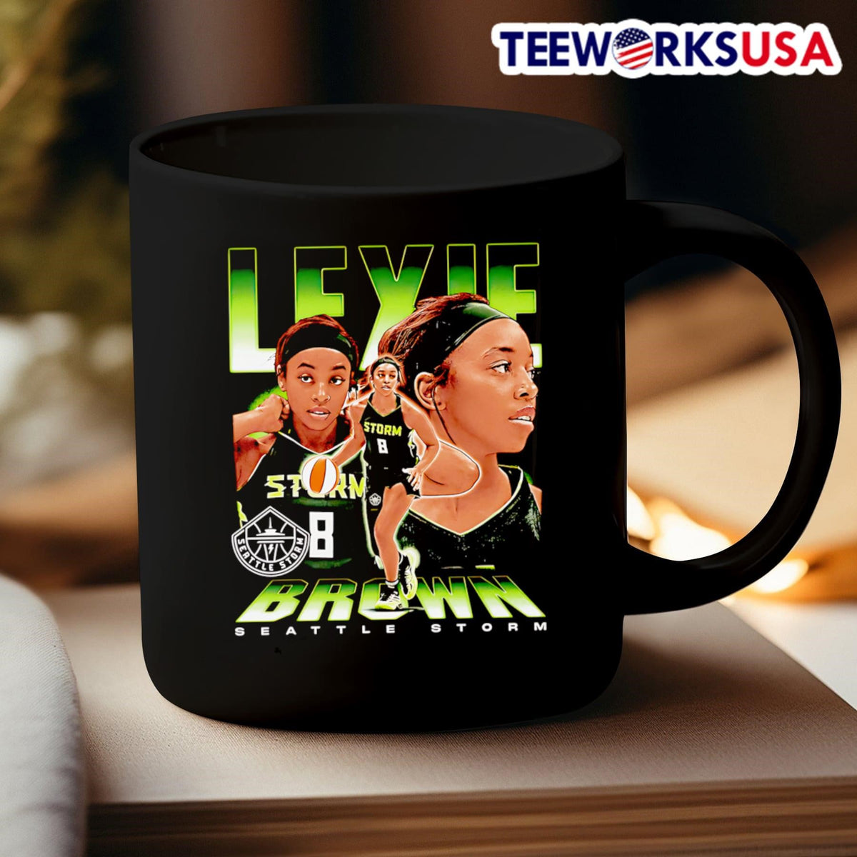 Lexie Brown Seattle Storm vintage retro - Adult & Kids T-Shirts, Sweatshirts & Hoodies apparel design preview 3