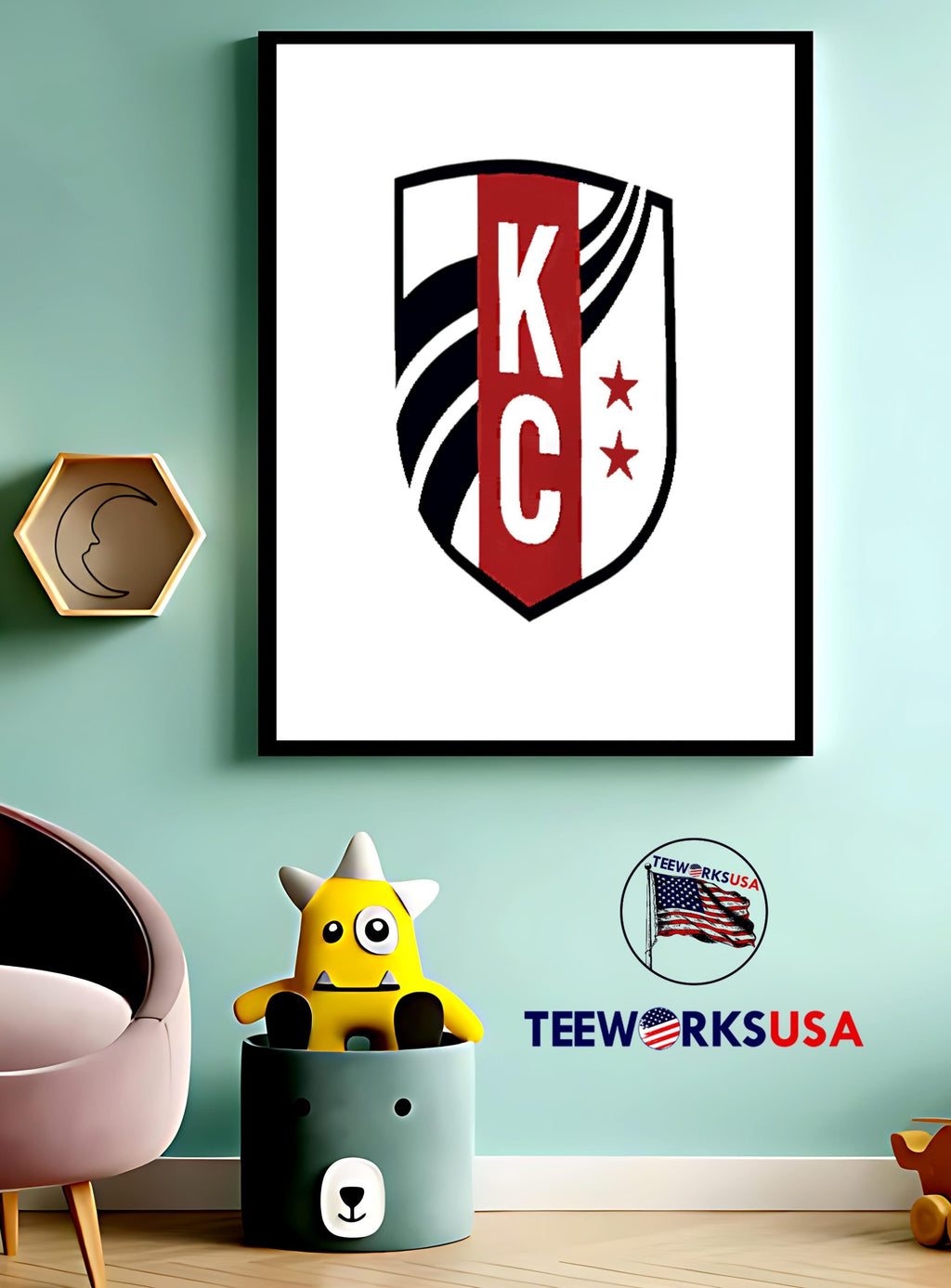 KC Current logo - Adult & Kids T-Shirts, Sweatshirts & Hoodies apparel design preview 3