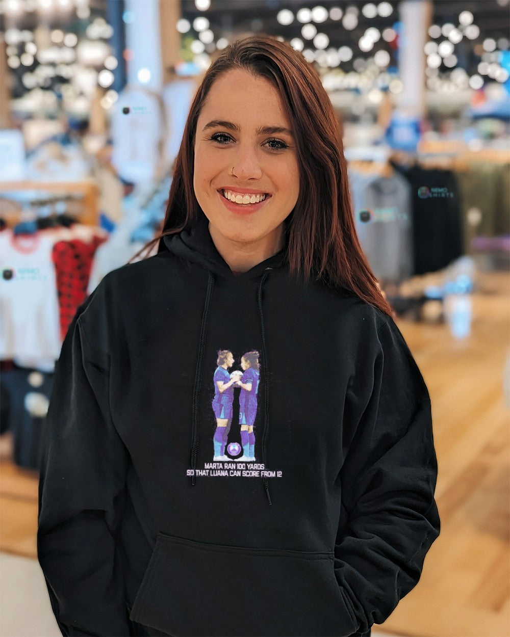 Marta and Luana Orlando Pride ran 100 yards so that - Adult & Kids T-Shirts, Sweatshirts & Hoodies apparel design preview 5