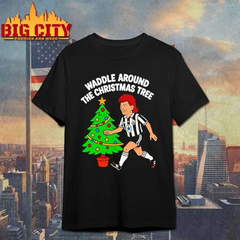 Waddle Around The Christmas Tree Newcastle - Adult & Kids T-Shirts, Sweatshirts & Hoodies apparel design preview 1