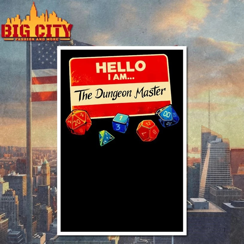 Hello I Am The Dungeon Master - Adult & Kids T-Shirts, Sweatshirts & Hoodies apparel design preview 4