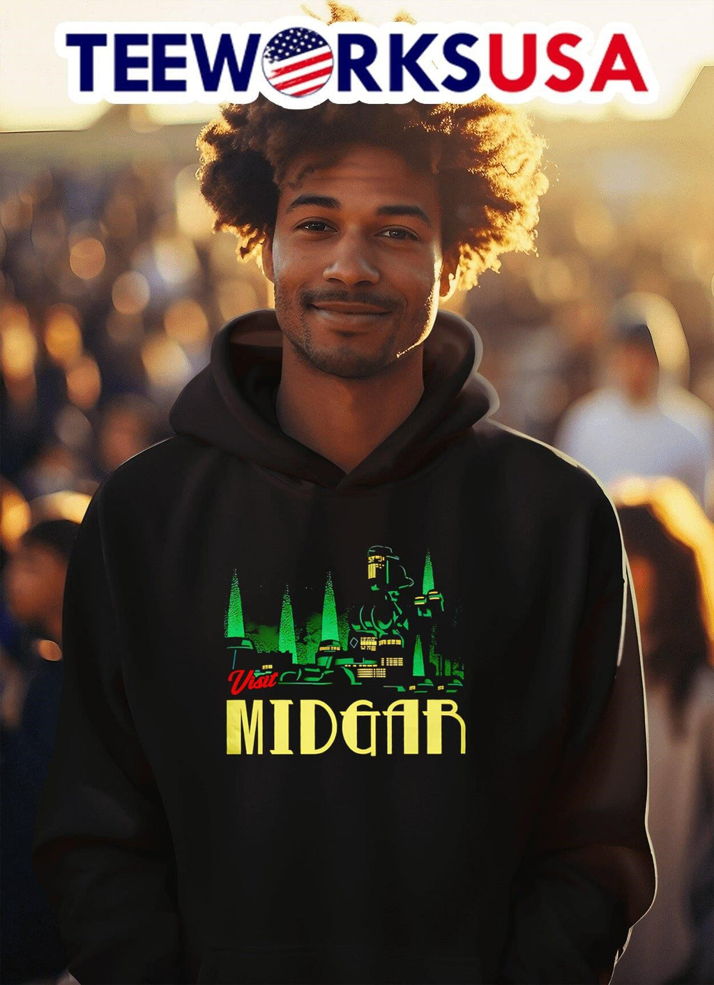 Visit Midgar Final Fantasy - Adult & Kids T-Shirts, Sweatshirts & Hoodies apparel design preview 2