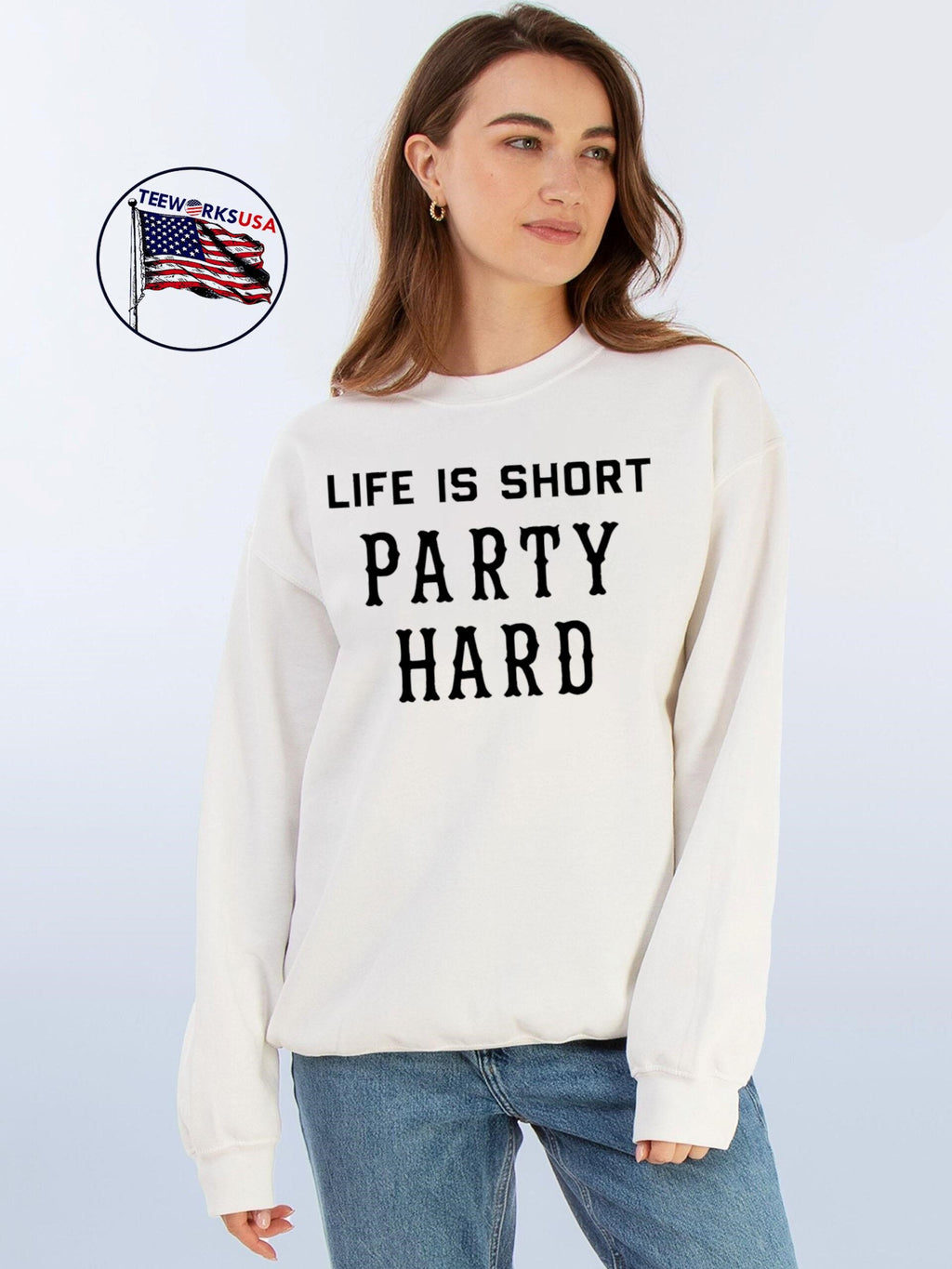 Fascinating life is short party hard - Adult & Kids T-Shirts, Sweatshirts & Hoodies apparel design preview 4