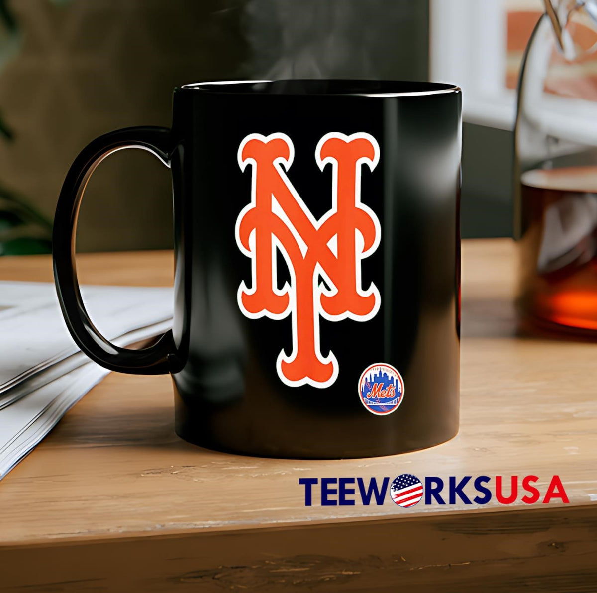 NY New York Mets logo - Adult & Kids T-Shirts, Sweatshirts & Hoodies apparel design preview 2