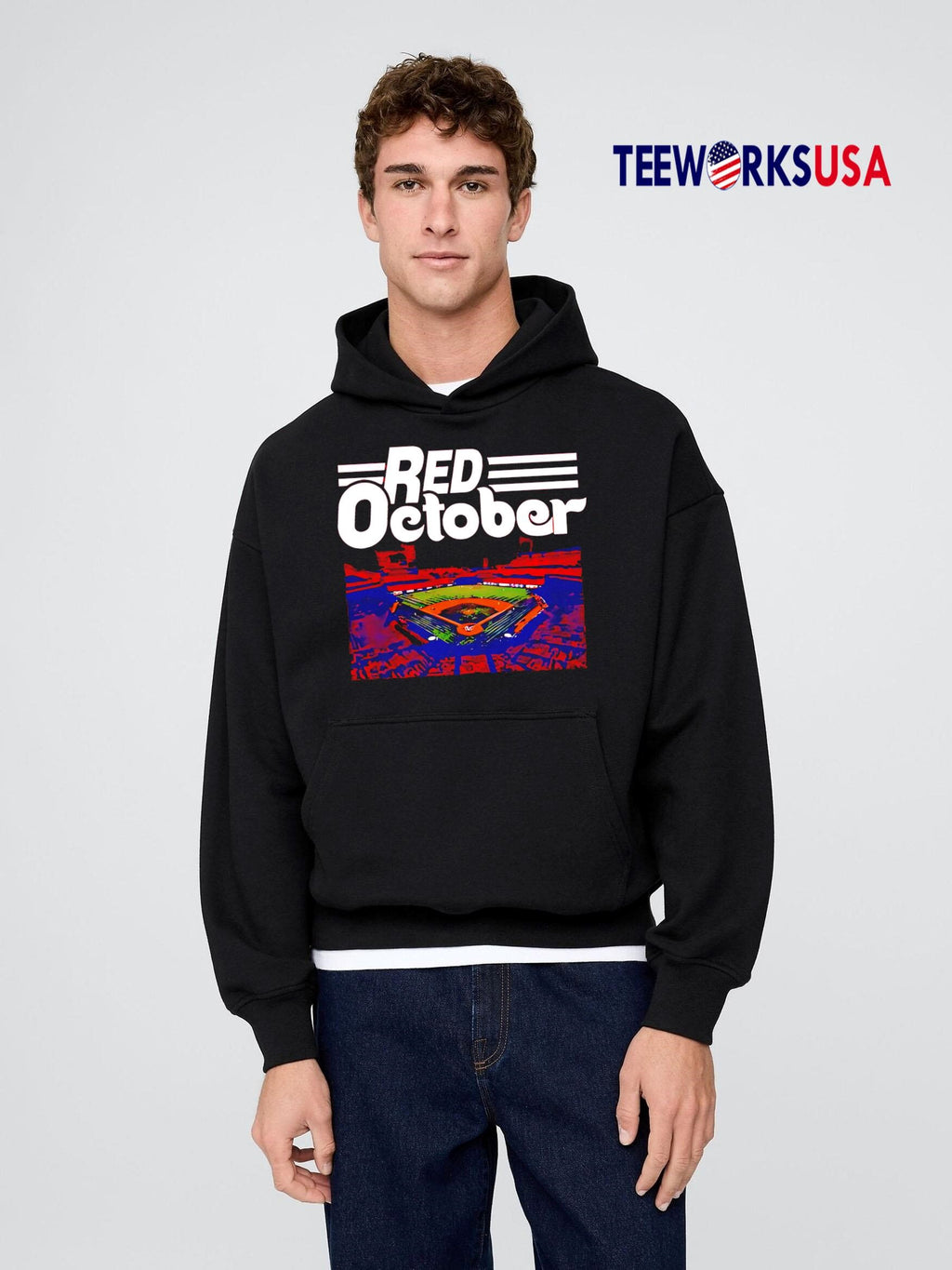 Red October Stadium - Adult & Kids T-Shirts, Sweatshirts & Hoodies apparel design preview 2