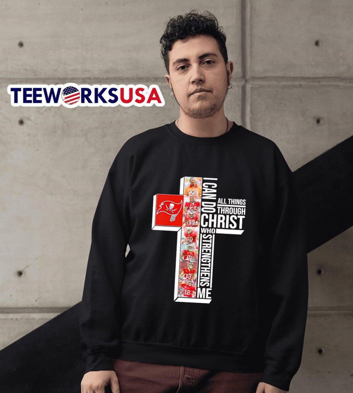 I can do all things through Christ who strengthens me - Adult & Kids T-Shirts, Sweatshirts & Hoodies apparel design preview 6