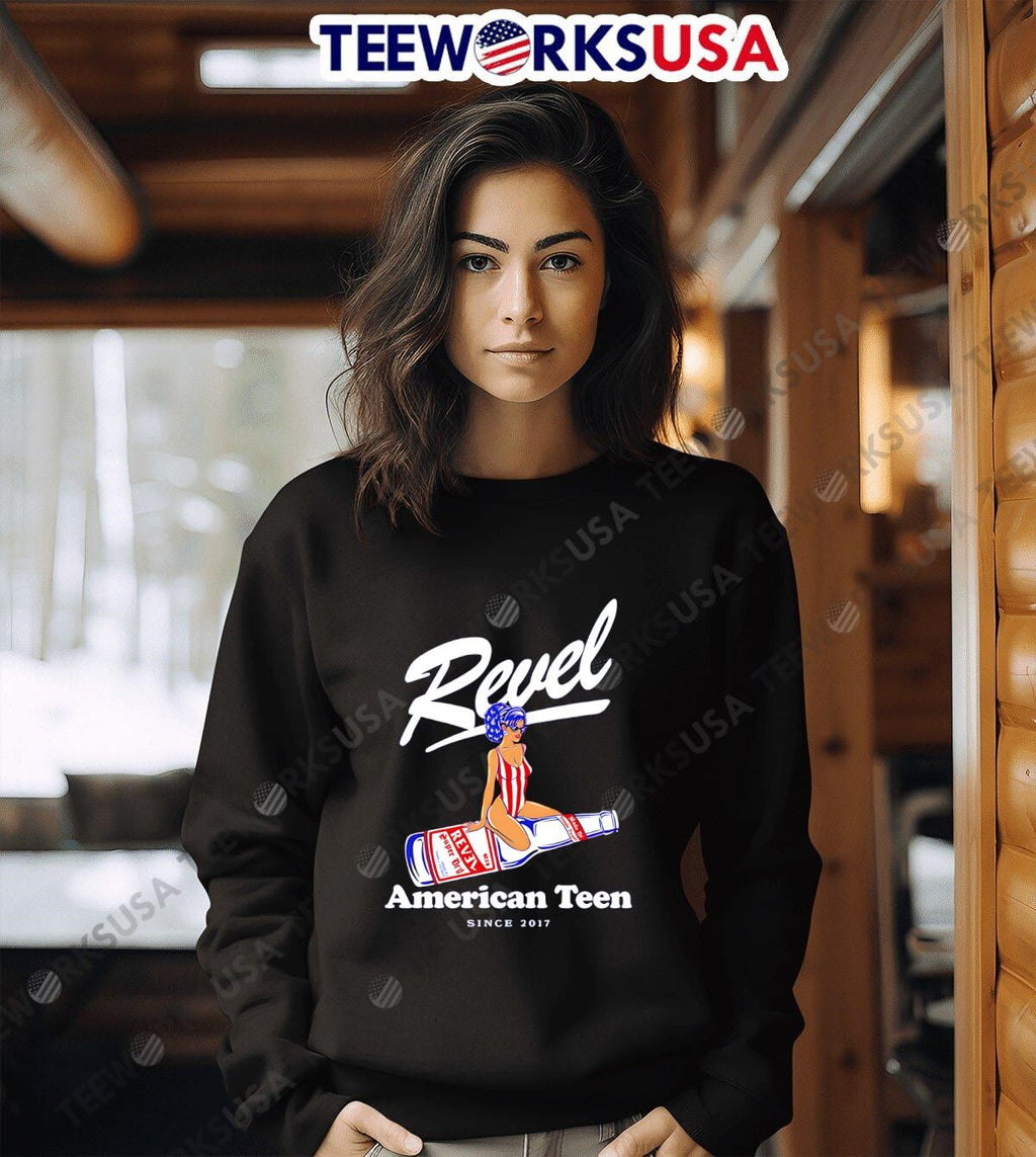 Revel americann oversized - Adult & Kids T-Shirts, Sweatshirts & Hoodies apparel design preview 6