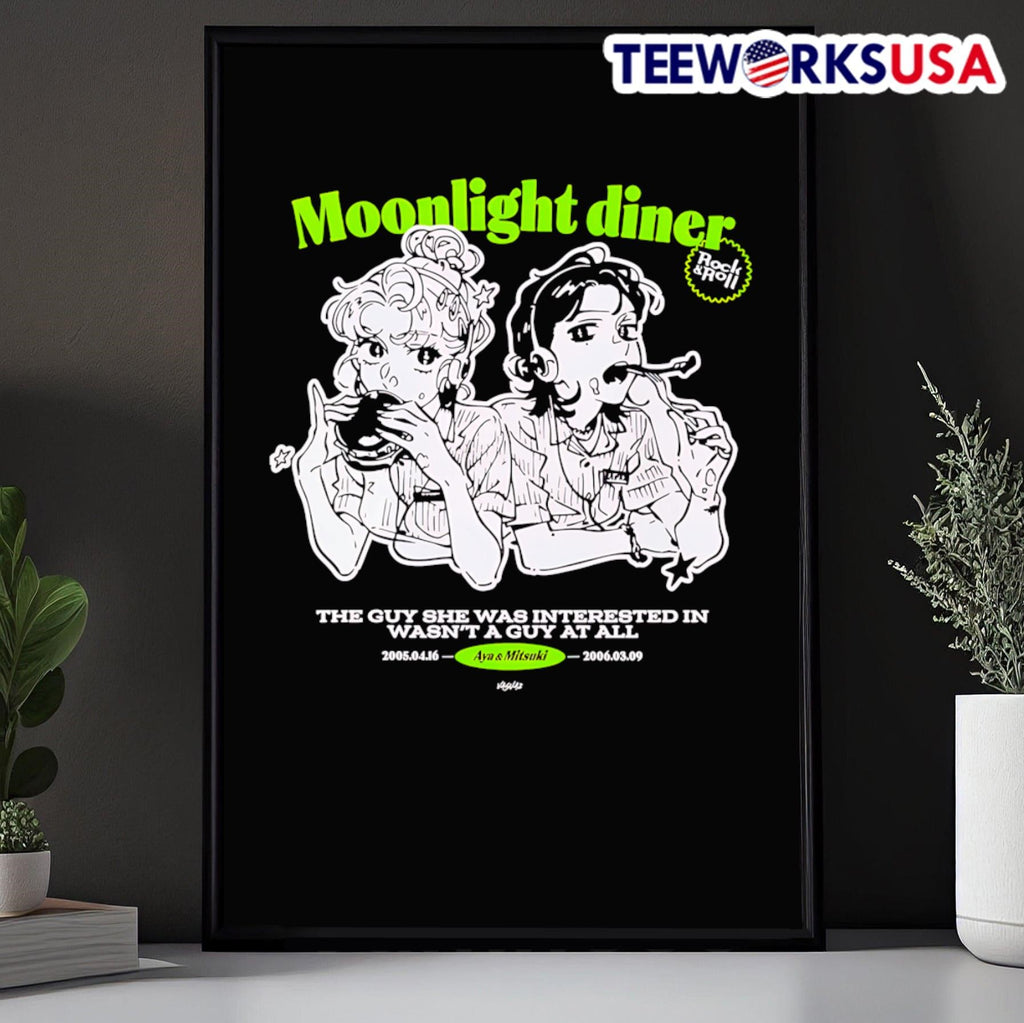 Moonlight diner the guy she was interested - Adult & Kids T-Shirts, Sweatshirts & Hoodies apparel design preview 5