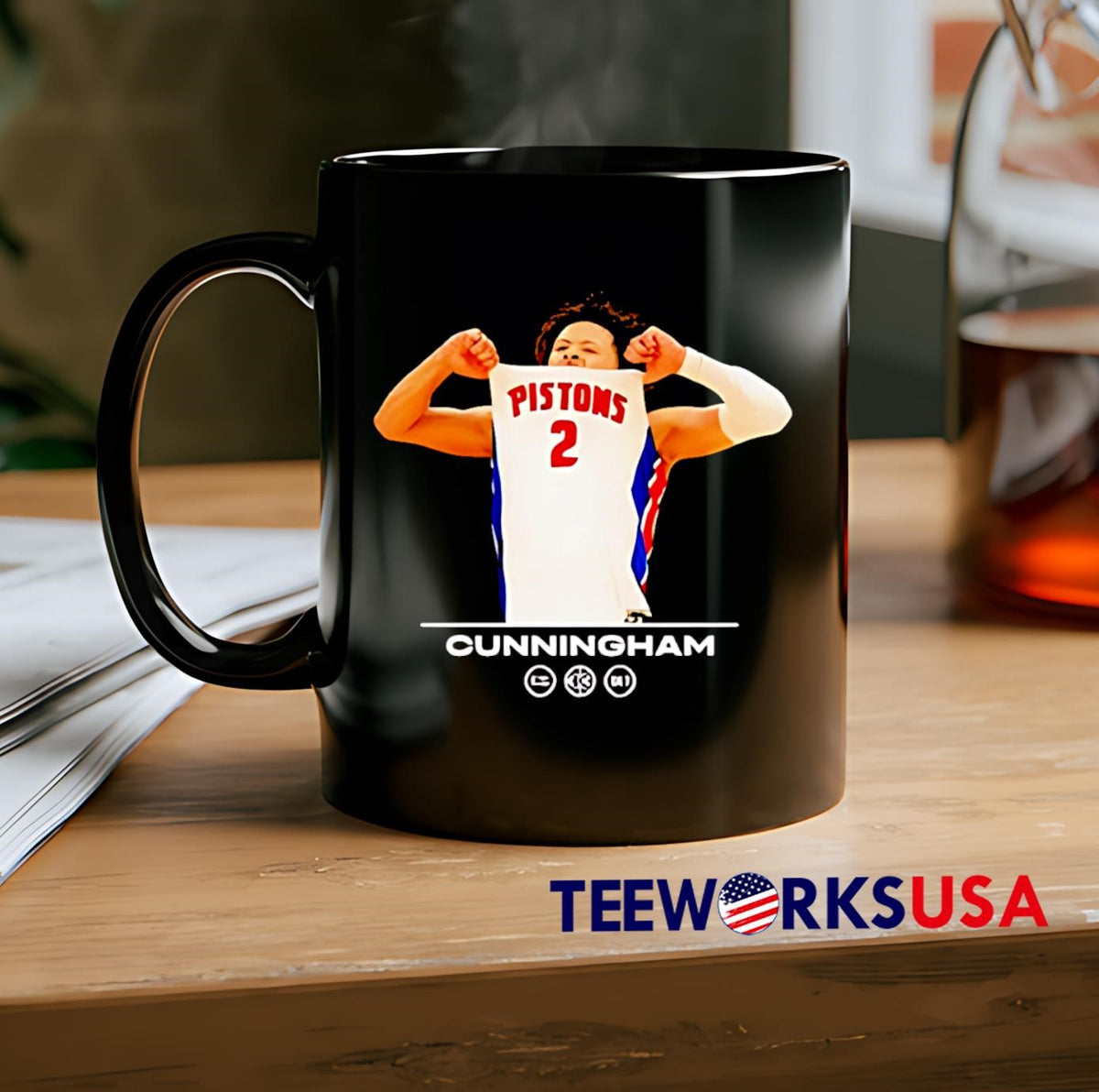 Detroit Pistons Cade Cunningham Game Winner - Adult & Kids T-Shirts, Sweatshirts & Hoodies apparel design preview 2