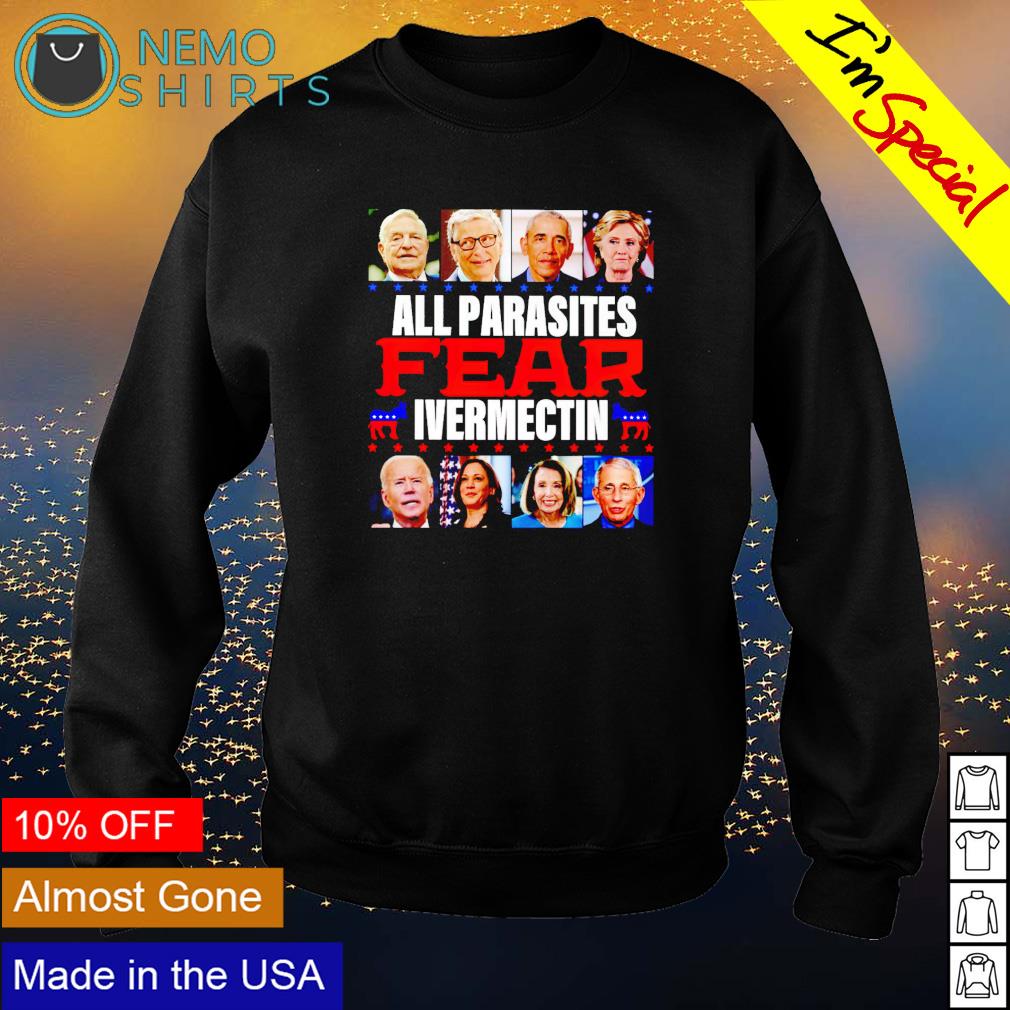 All parasites fear ivermectin - Adult & Kids T-Shirts, Sweatshirts & Hoodies apparel design preview 4