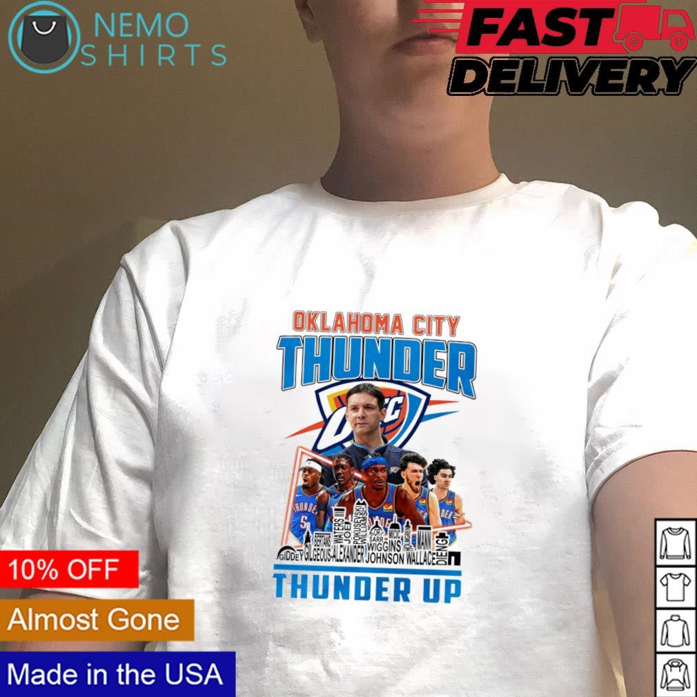 Oklahoma City Thunder up coach and players names - Adult & Kids T-Shirts, Sweatshirts & Hoodies apparel design preview 1