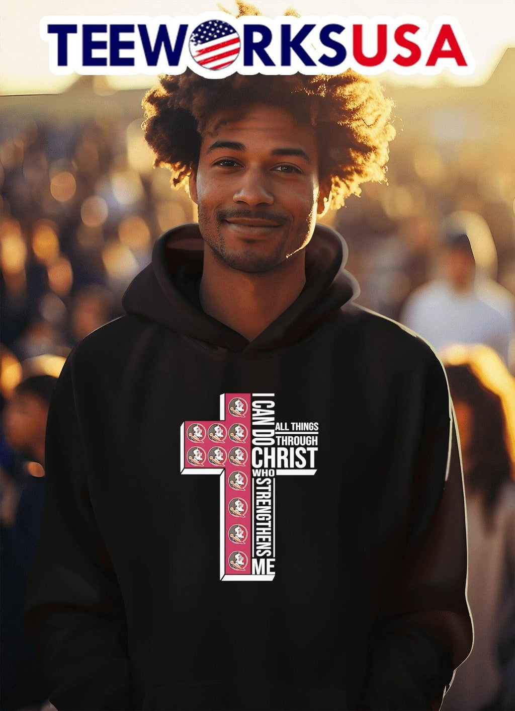 I can do all things through Christ who strengthens me - Adult & Kids T-Shirts, Sweatshirts & Hoodies apparel design preview 2