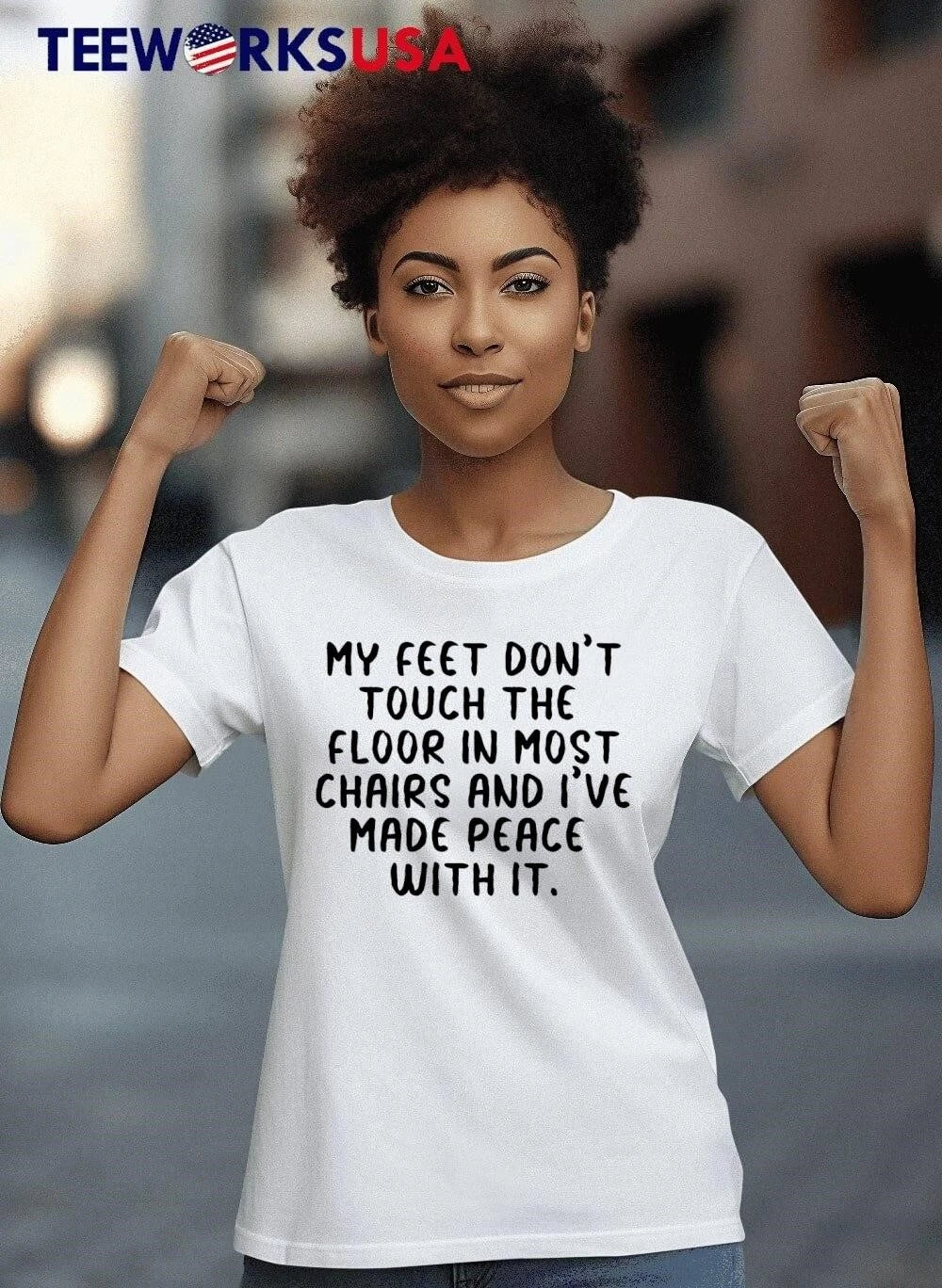 Short Stature Apparel My Feet Dont Touch The Floor In - Adult & Kids T-Shirts, Sweatshirts & Hoodies apparel design preview 6
