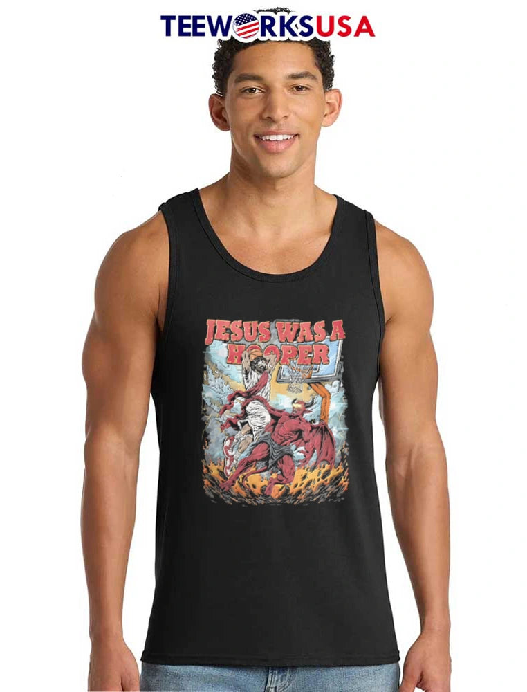 Jesus Was A Hooper And Devil Basketball Slam Dunk - Adult & Kids T-Shirts, Sweatshirts & Hoodies apparel design preview 6