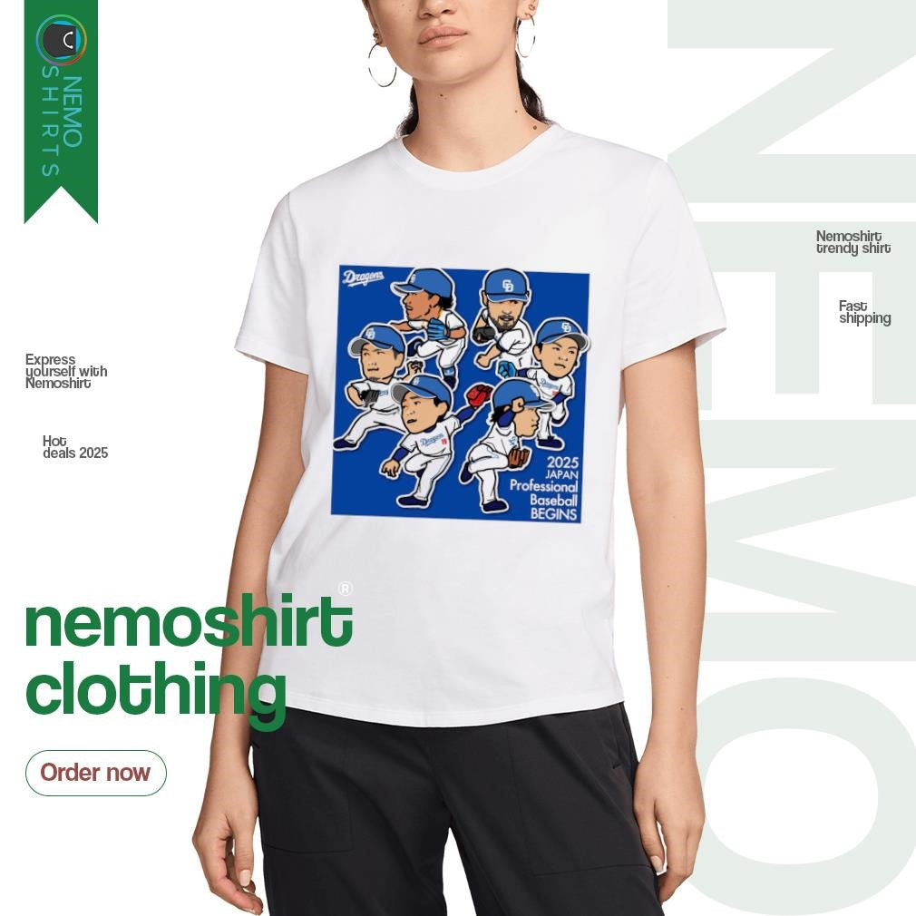 Chunichi Dragons 2025 Japan professional baseball - Adult & Kids T-Shirts, Sweatshirts & Hoodies apparel design preview 3
