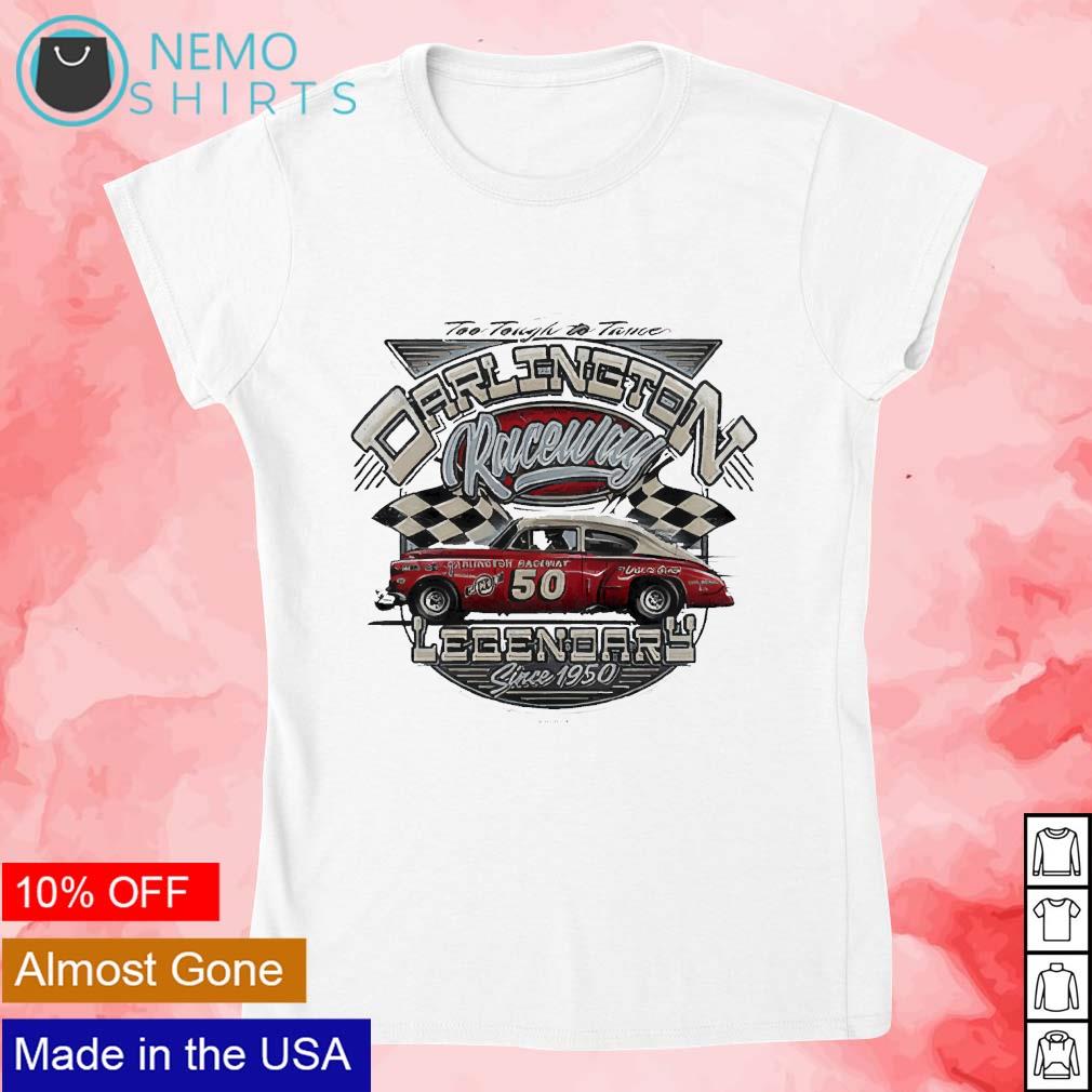 Darlington raceway legendary retro car since 1950 - Adult & Kids T-Shirts, Sweatshirts & Hoodies apparel design preview 4