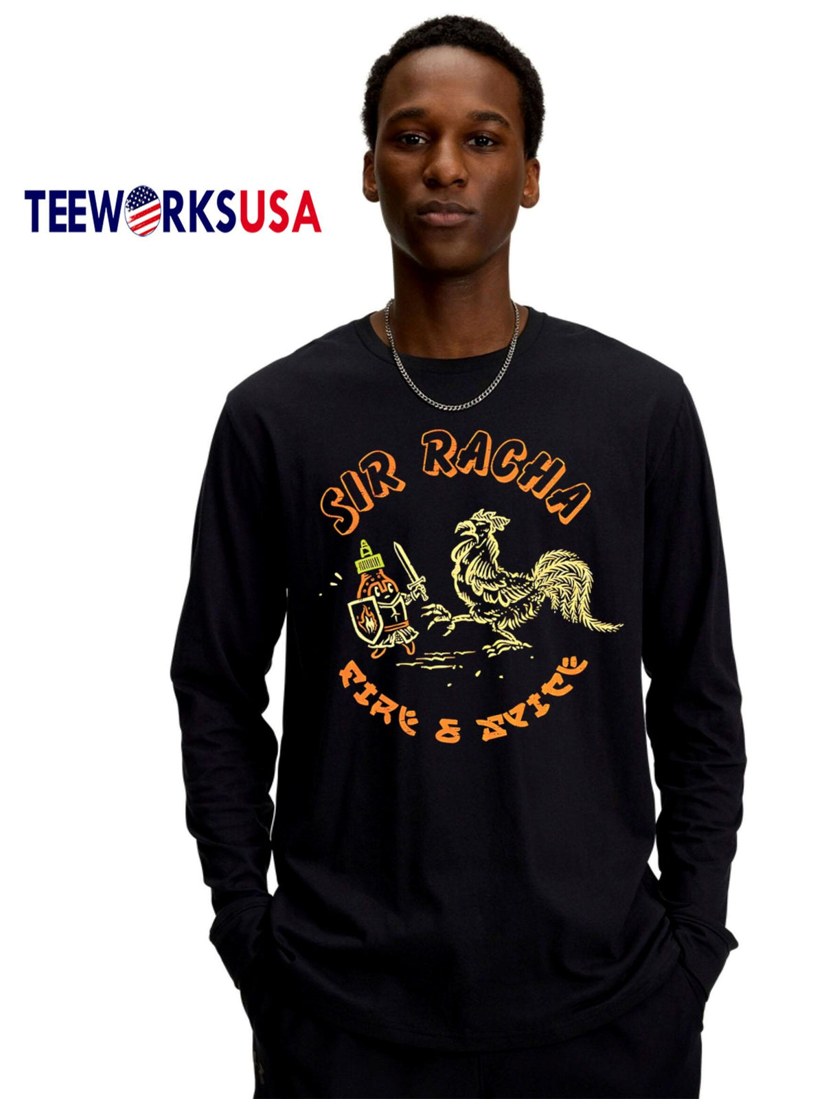 Sir Racha halloween - Adult & Kids T-Shirts, Sweatshirts & Hoodies apparel design preview 4