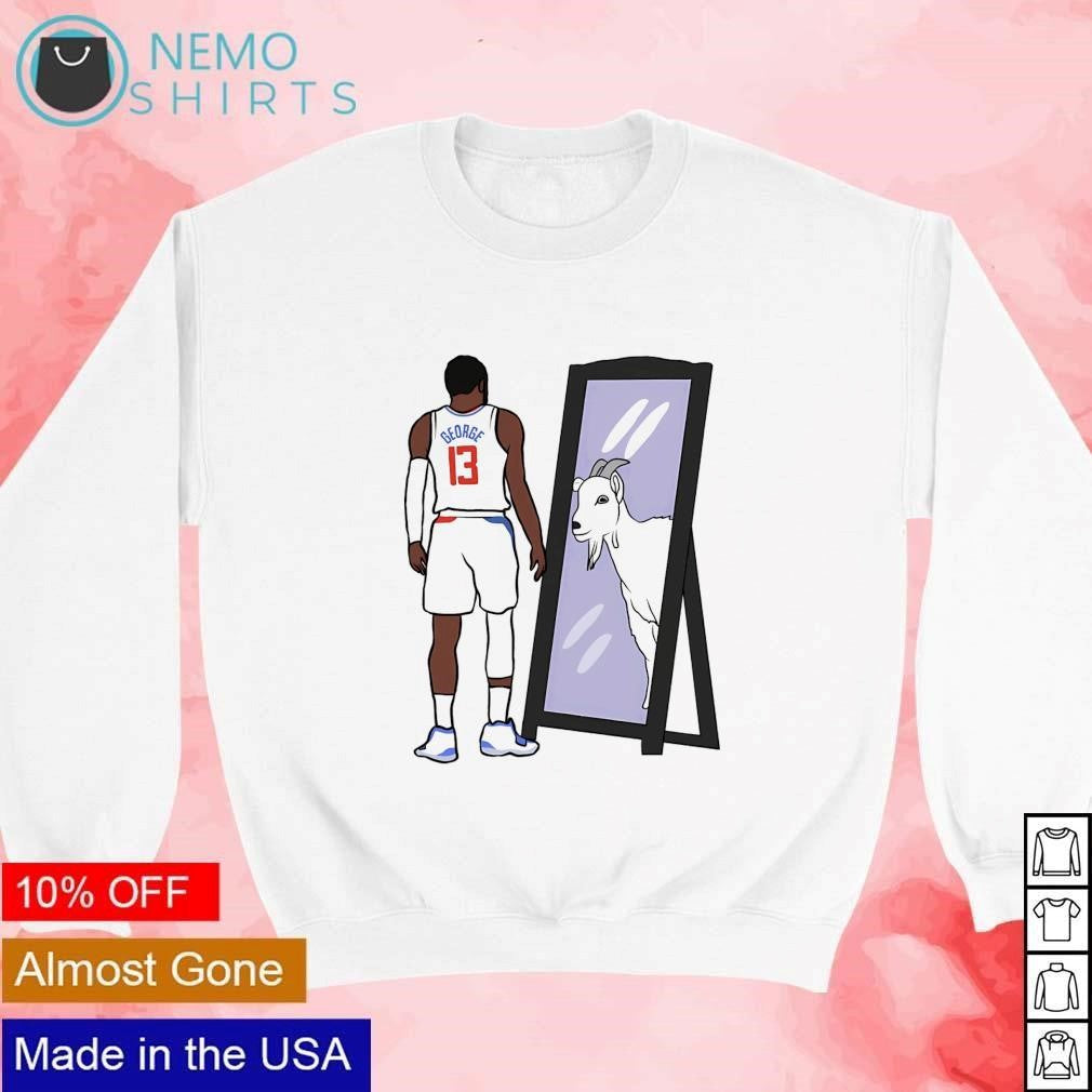 Paul George 13 Los Angeles Clippers mirror goat - Adult & Kids T-Shirts, Sweatshirts & Hoodies apparel design preview 4