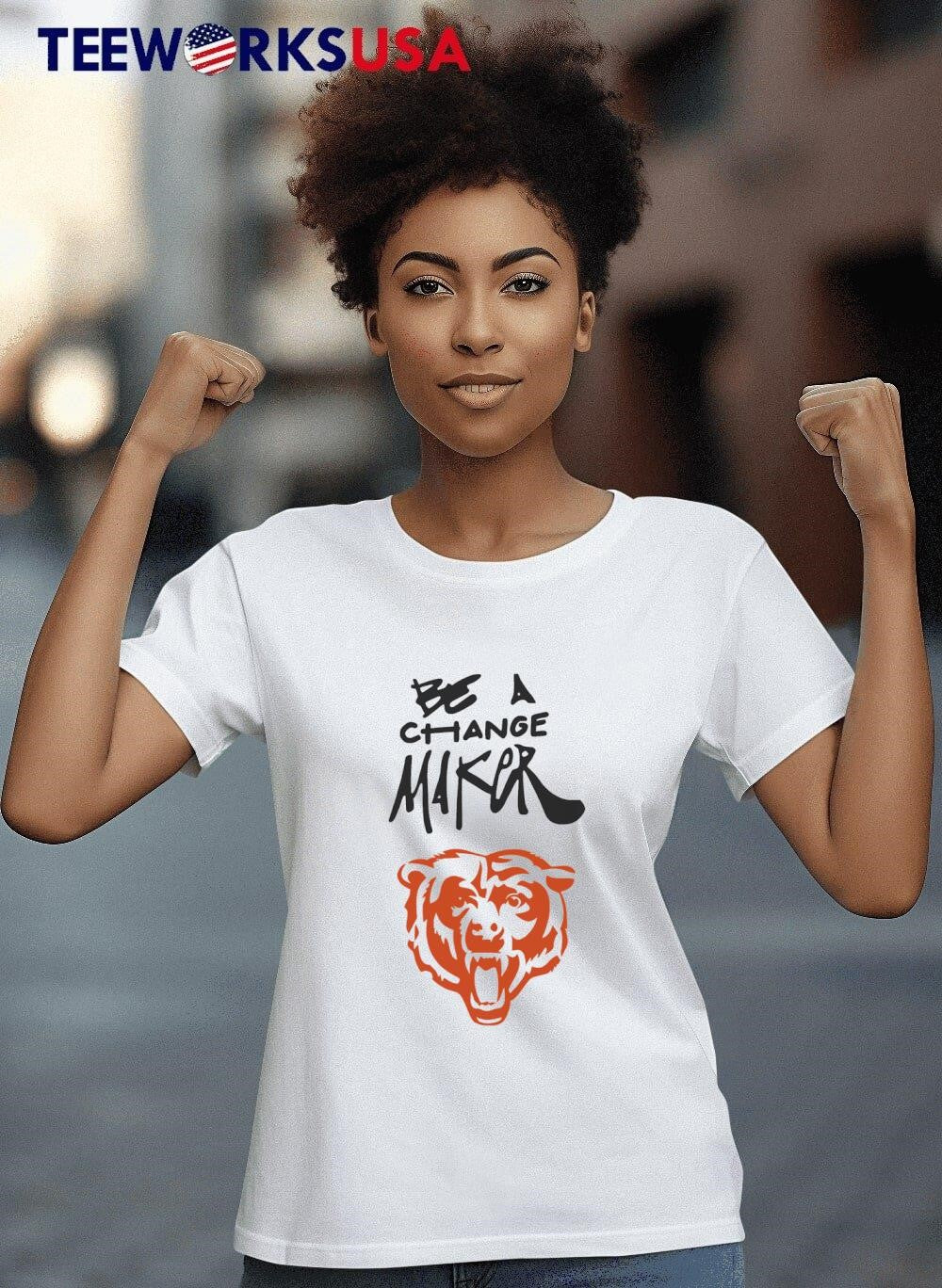Chicago Bears Be A Change Maker - Adult & Kids T-Shirts, Sweatshirts & Hoodies apparel design preview 8