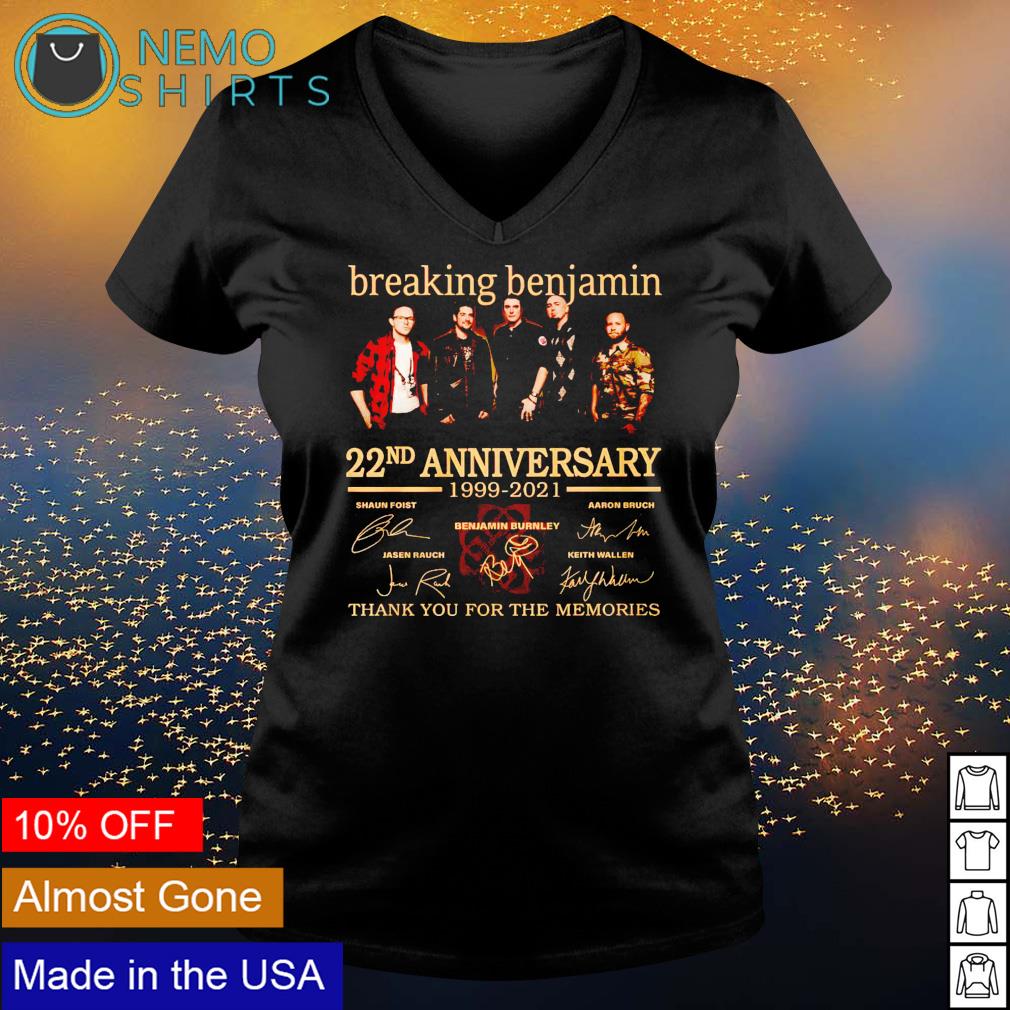 Breaking Benjamin 22nd Anniversary 1999 2021 thank - Adult & Kids T-Shirts, Sweatshirts & Hoodies apparel design preview 5