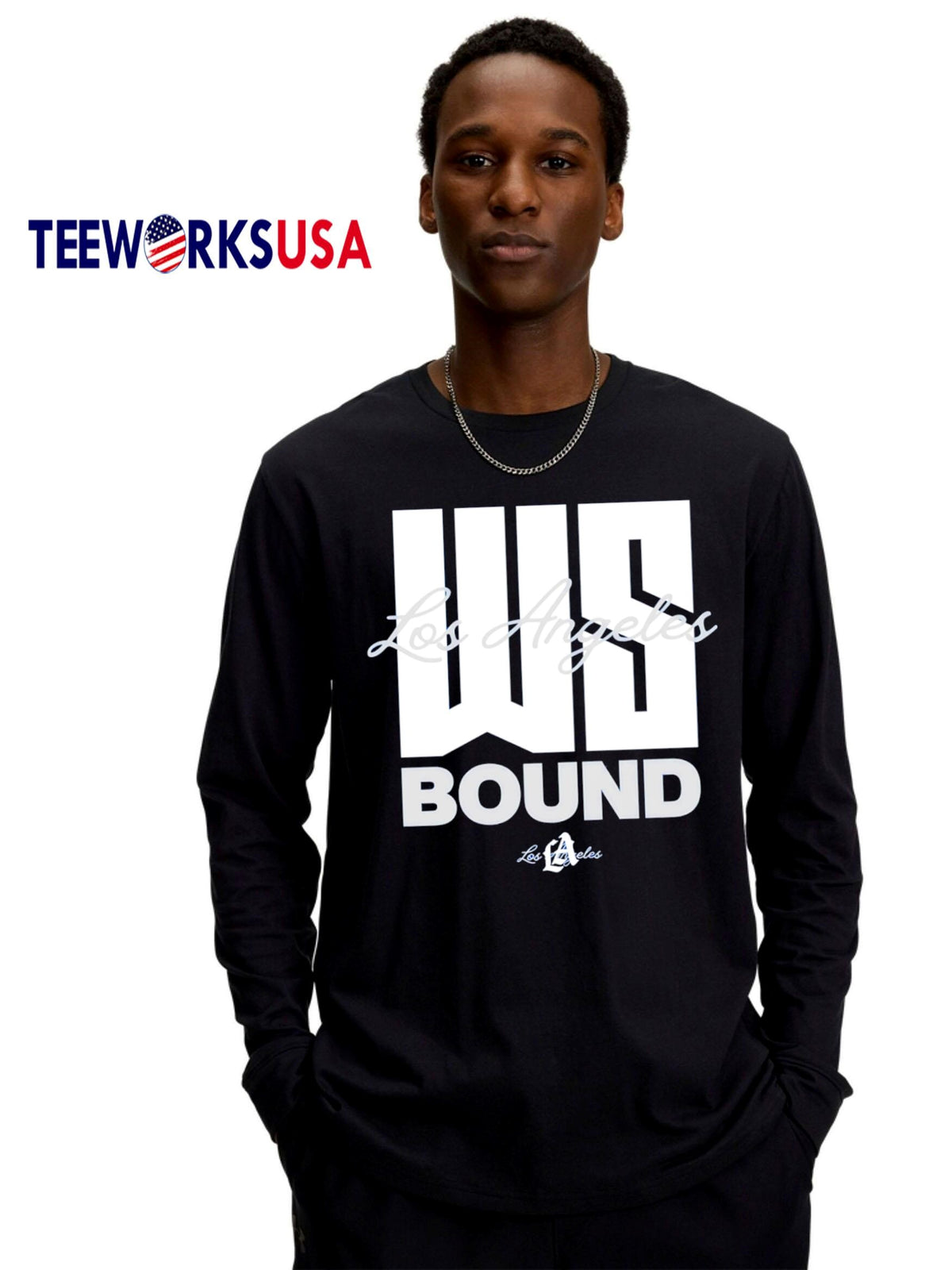Funny Los Angeles Dodgers World Series Bound Royal - Adult & Kids T-Shirts, Sweatshirts & Hoodies apparel design preview 4
