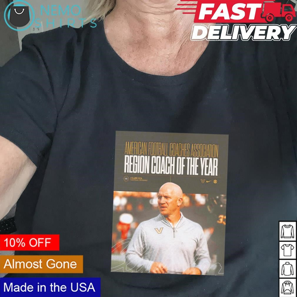 AFCA Coach of the Year Clark Lea Vanderbilt - Adult & Kids T-Shirts, Sweatshirts & Hoodies apparel design preview 2
